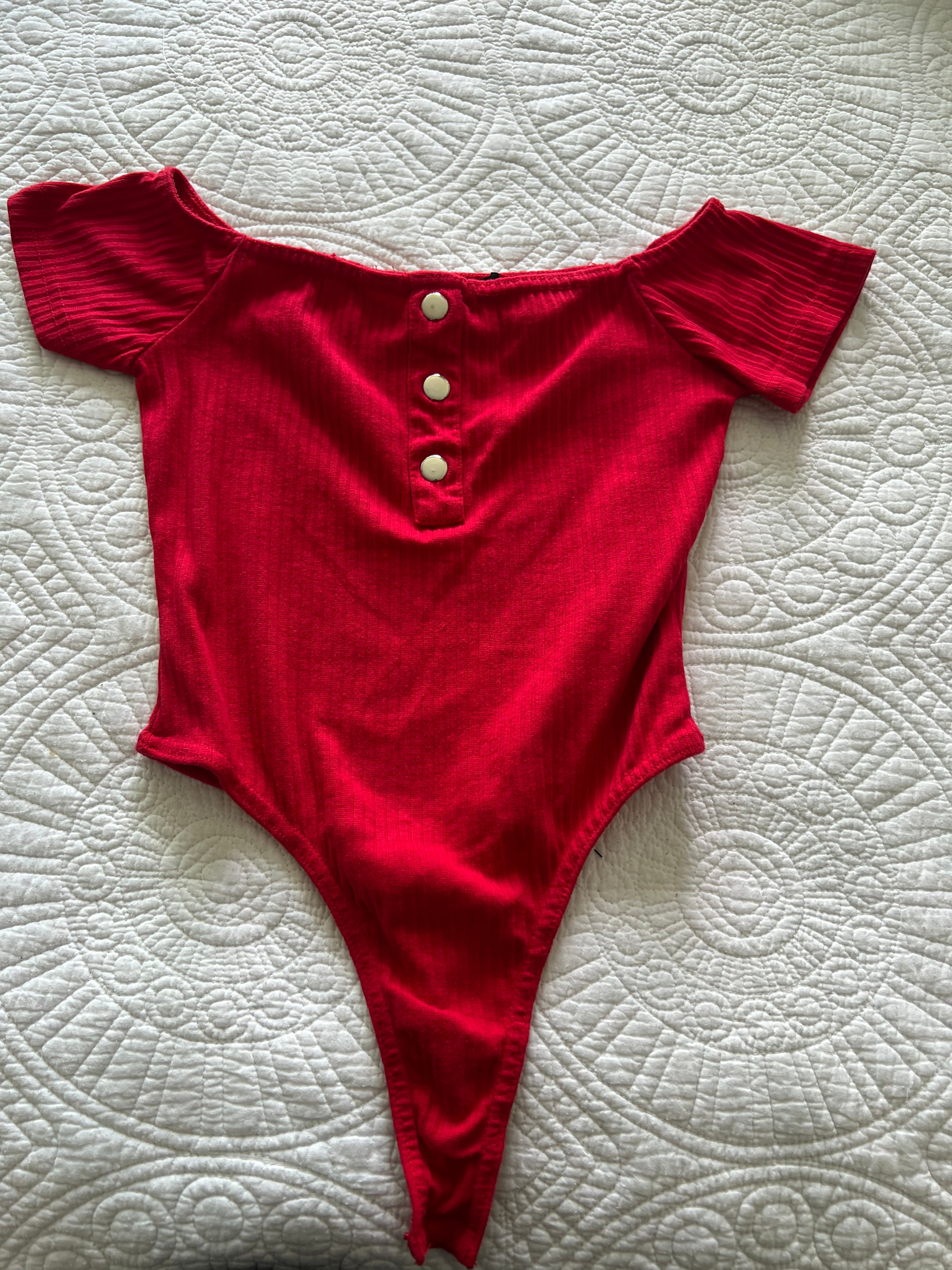 Red bodysuit