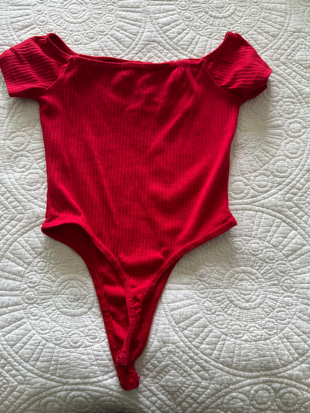 Red bodysuit