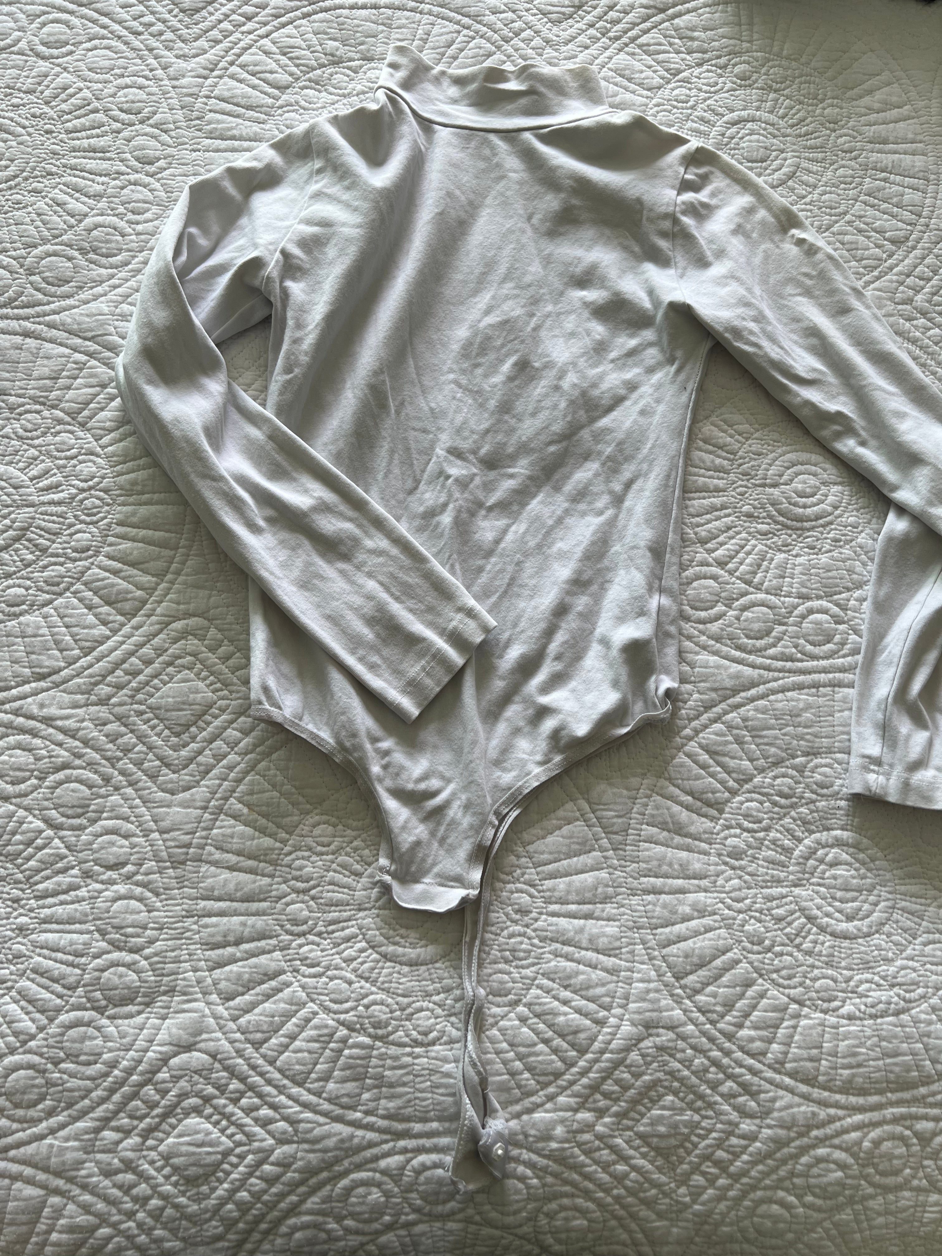 White thong bodysuit