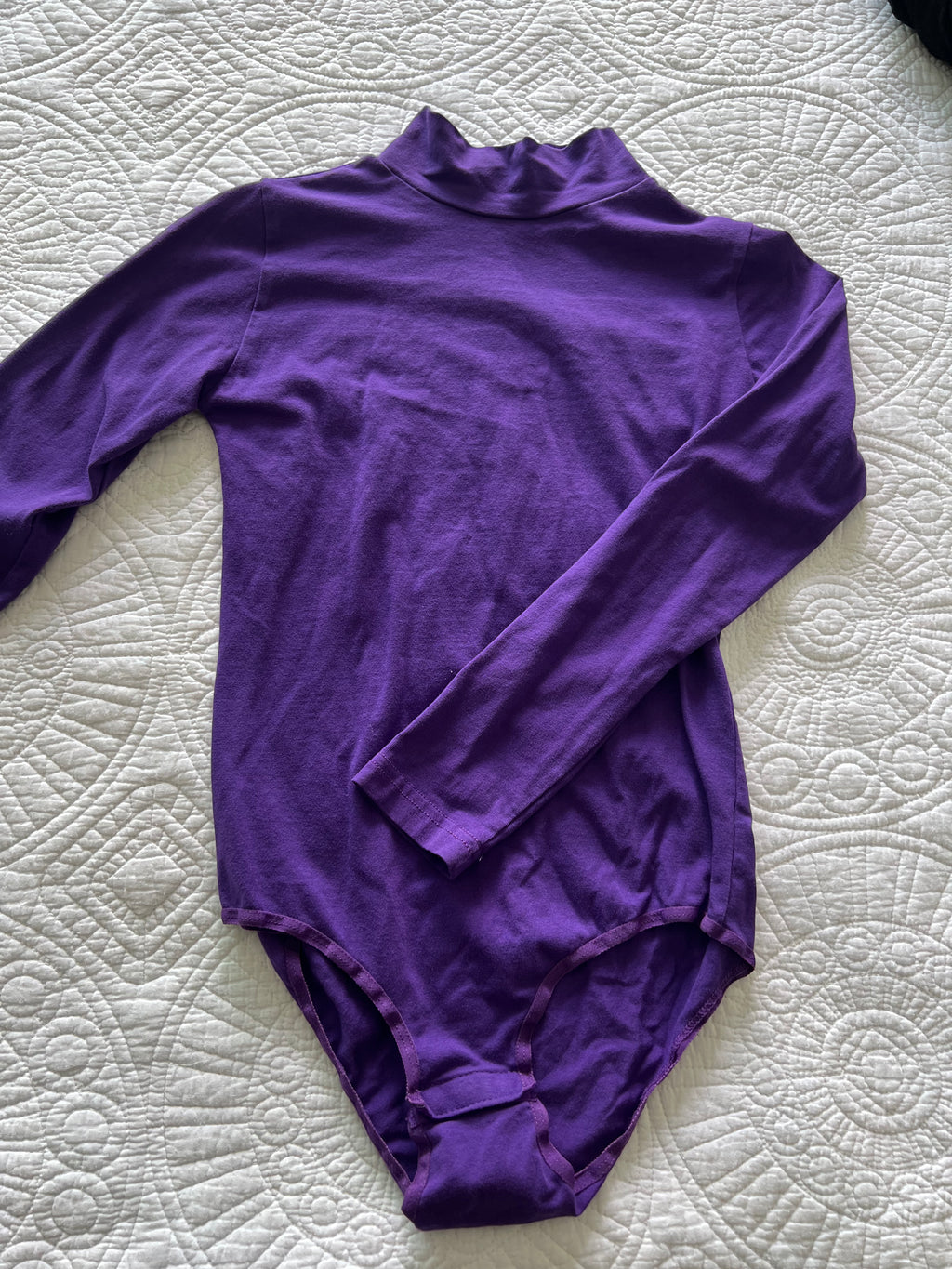 Purple turtle neck bodysuit
