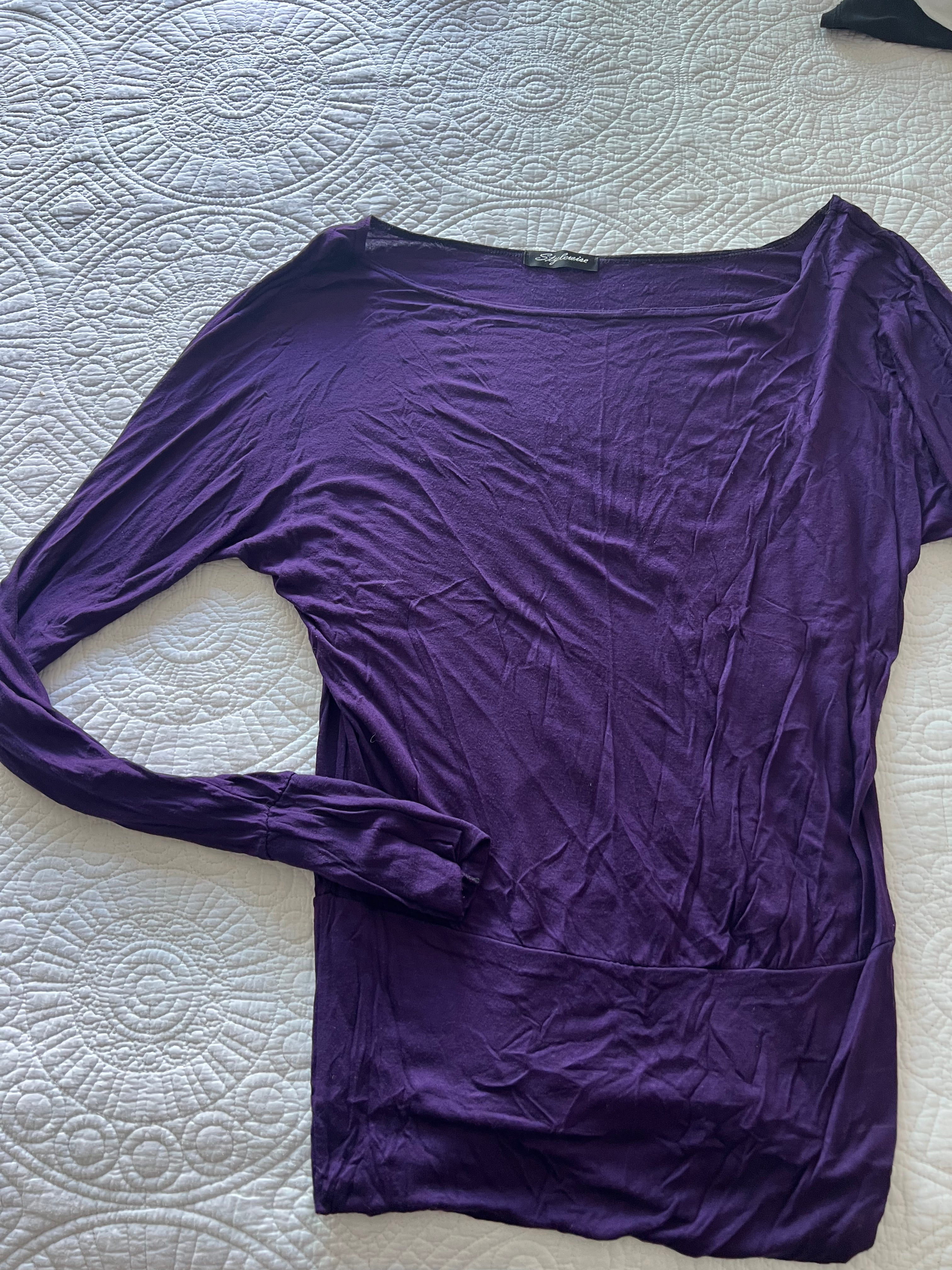 Purple long sleeve top