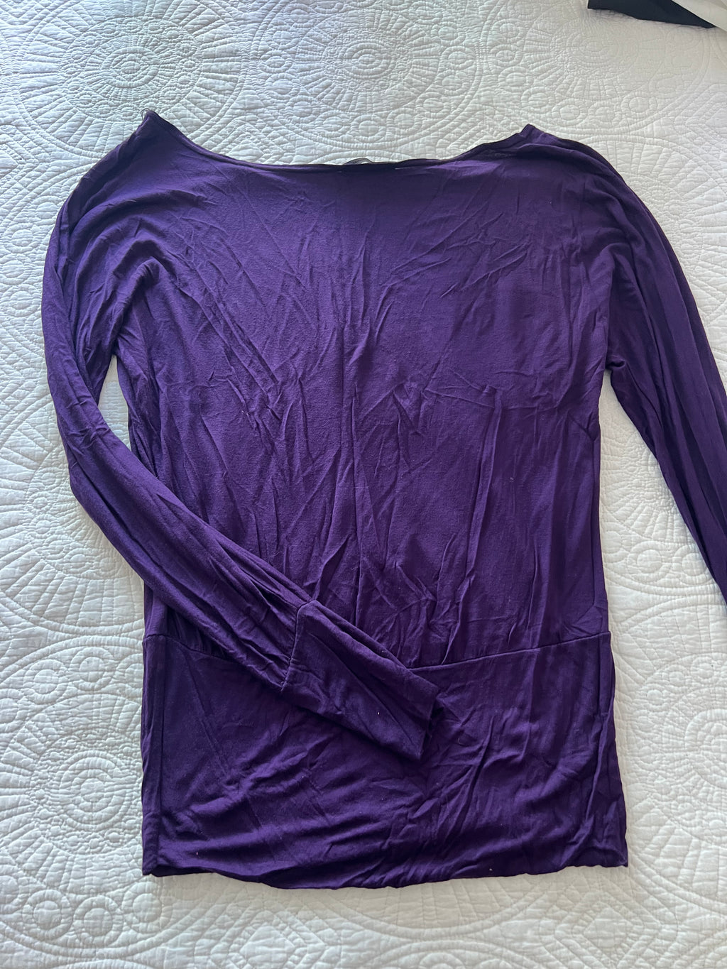 Purple long sleeve top