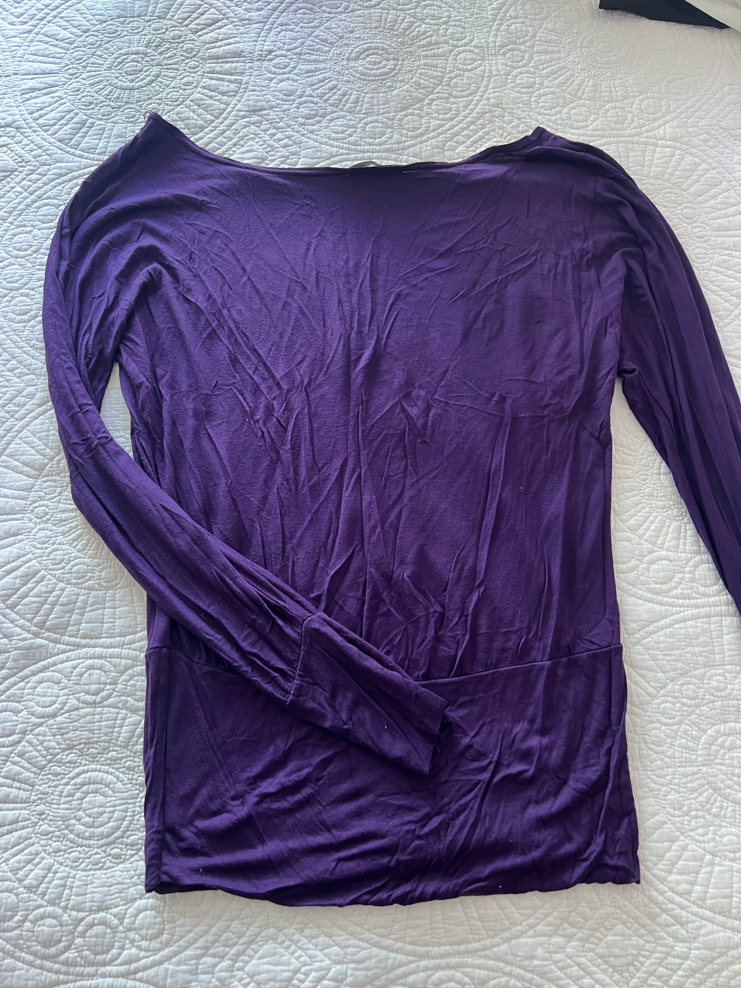 Purple long sleeve top