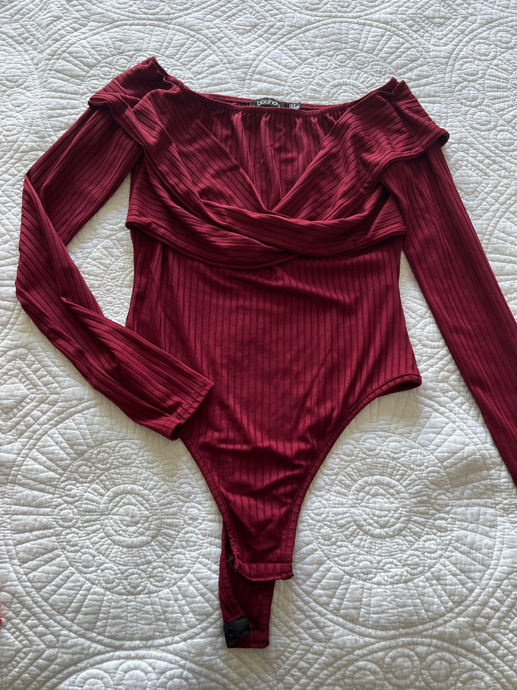 Red body suit