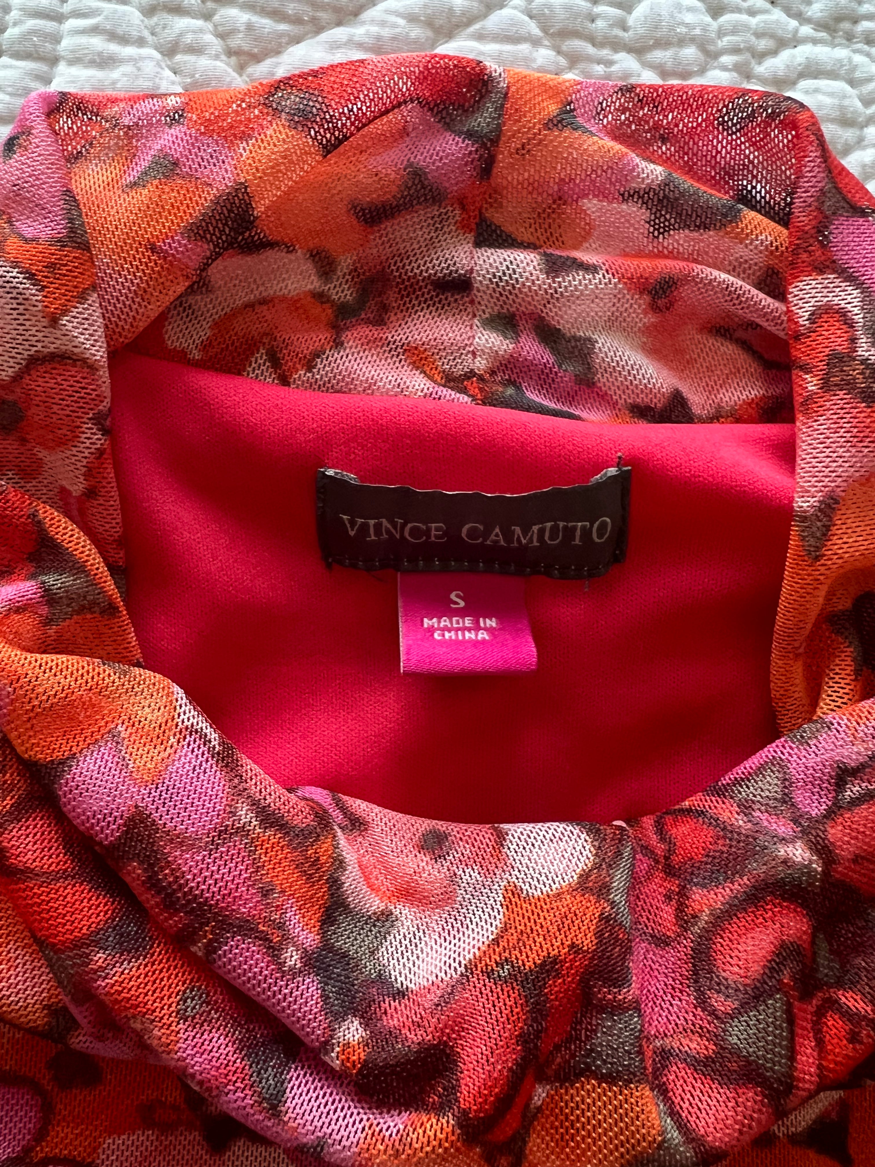 Red floral top