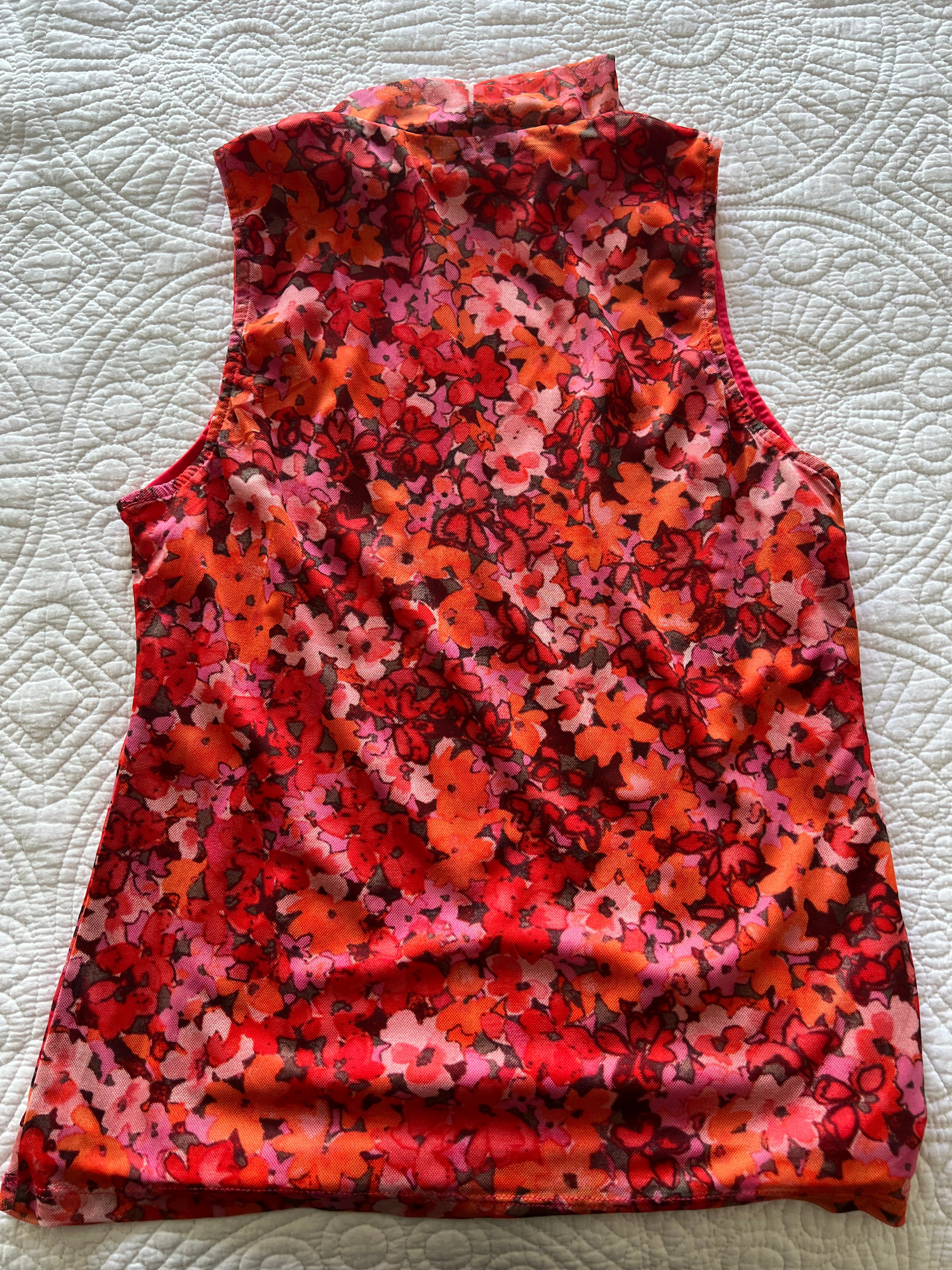 Red floral top