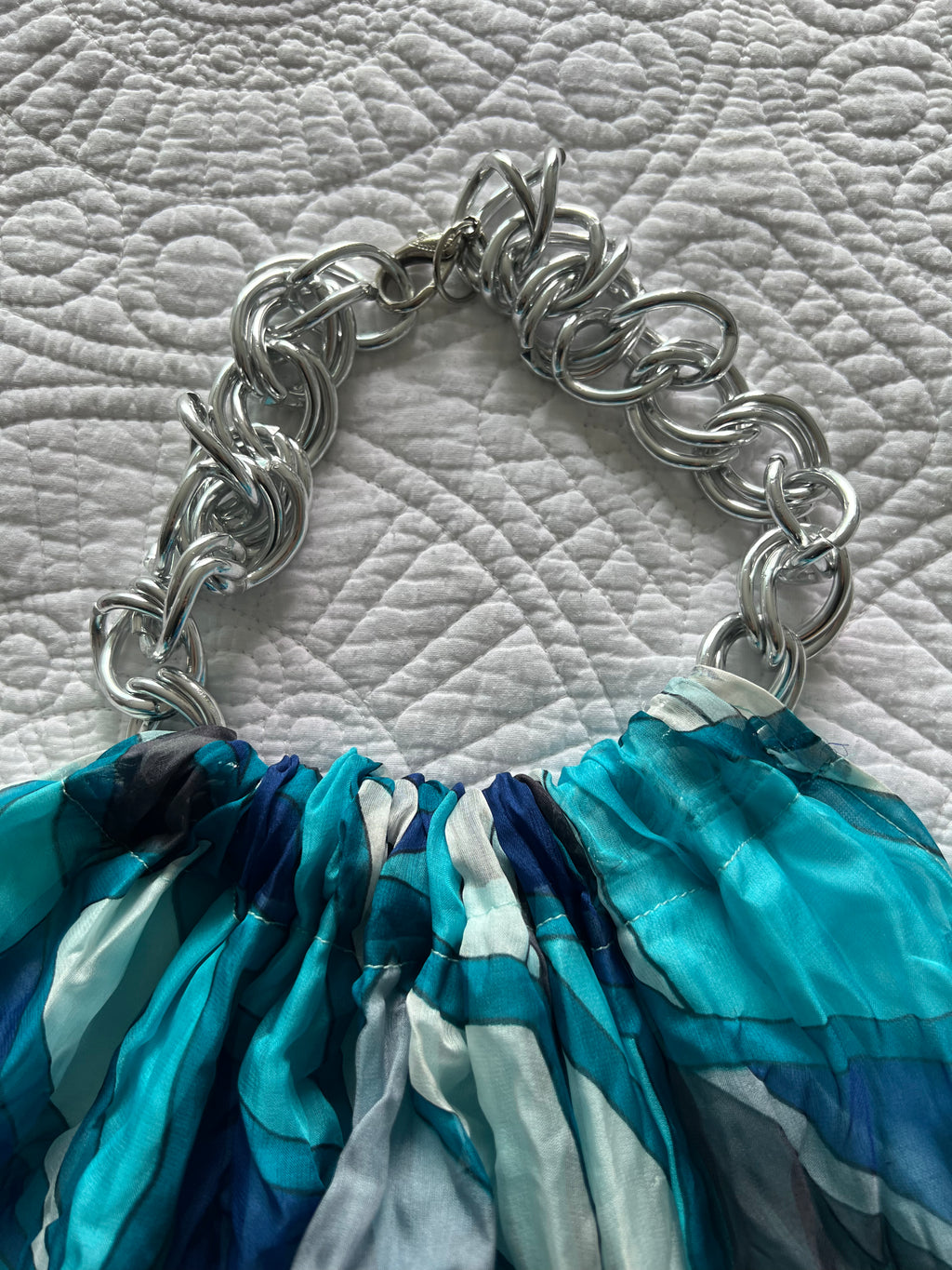 Blue mini dress