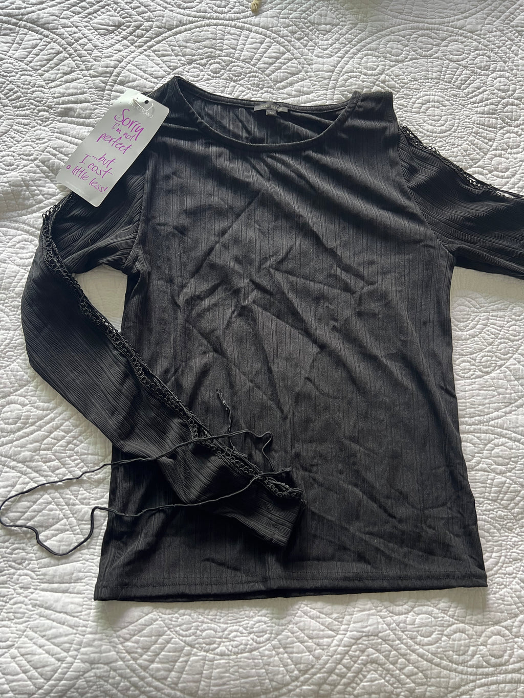 Long sleeve black top
