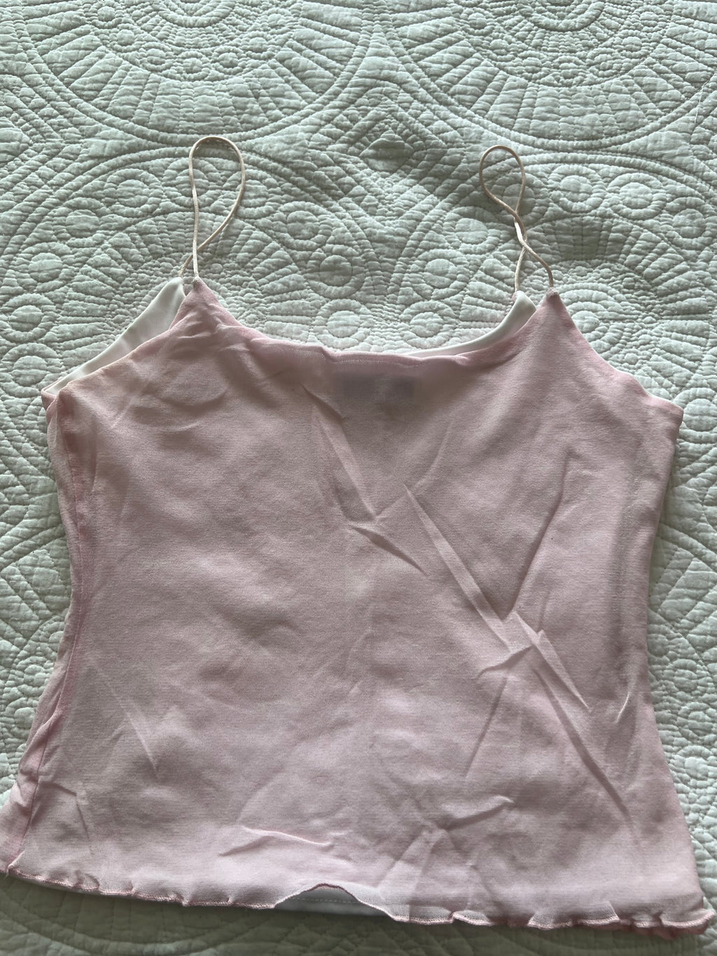 Pink strappy top