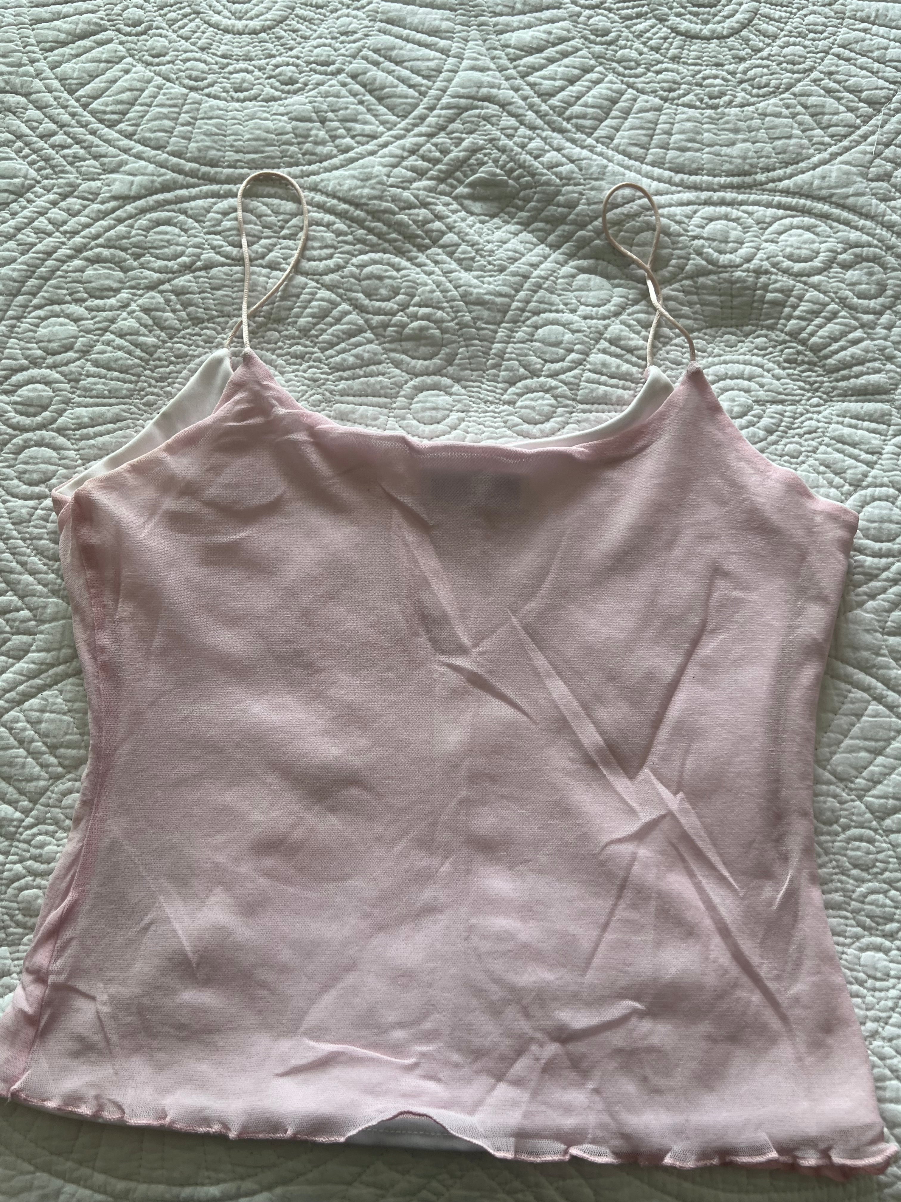 Pink strappy top