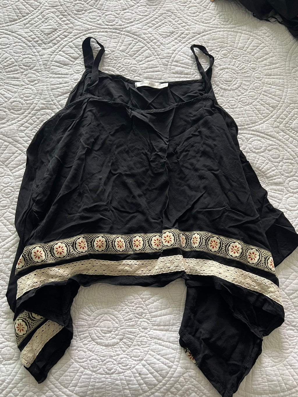 Black flowy top