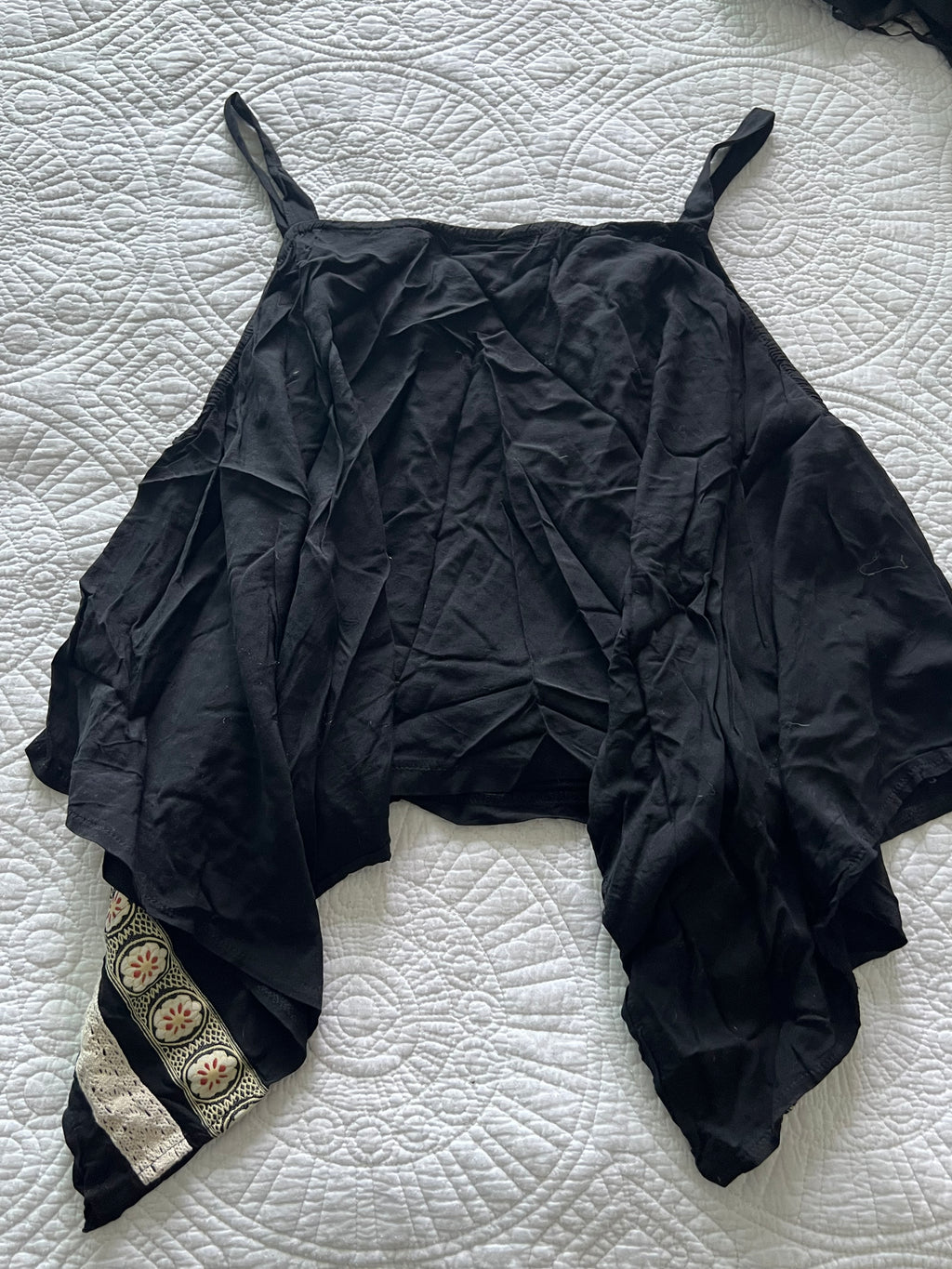 Black flowy top