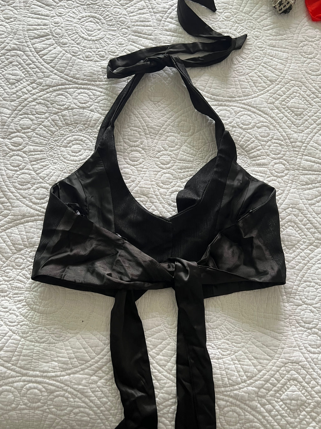 Black cropped, waist coat