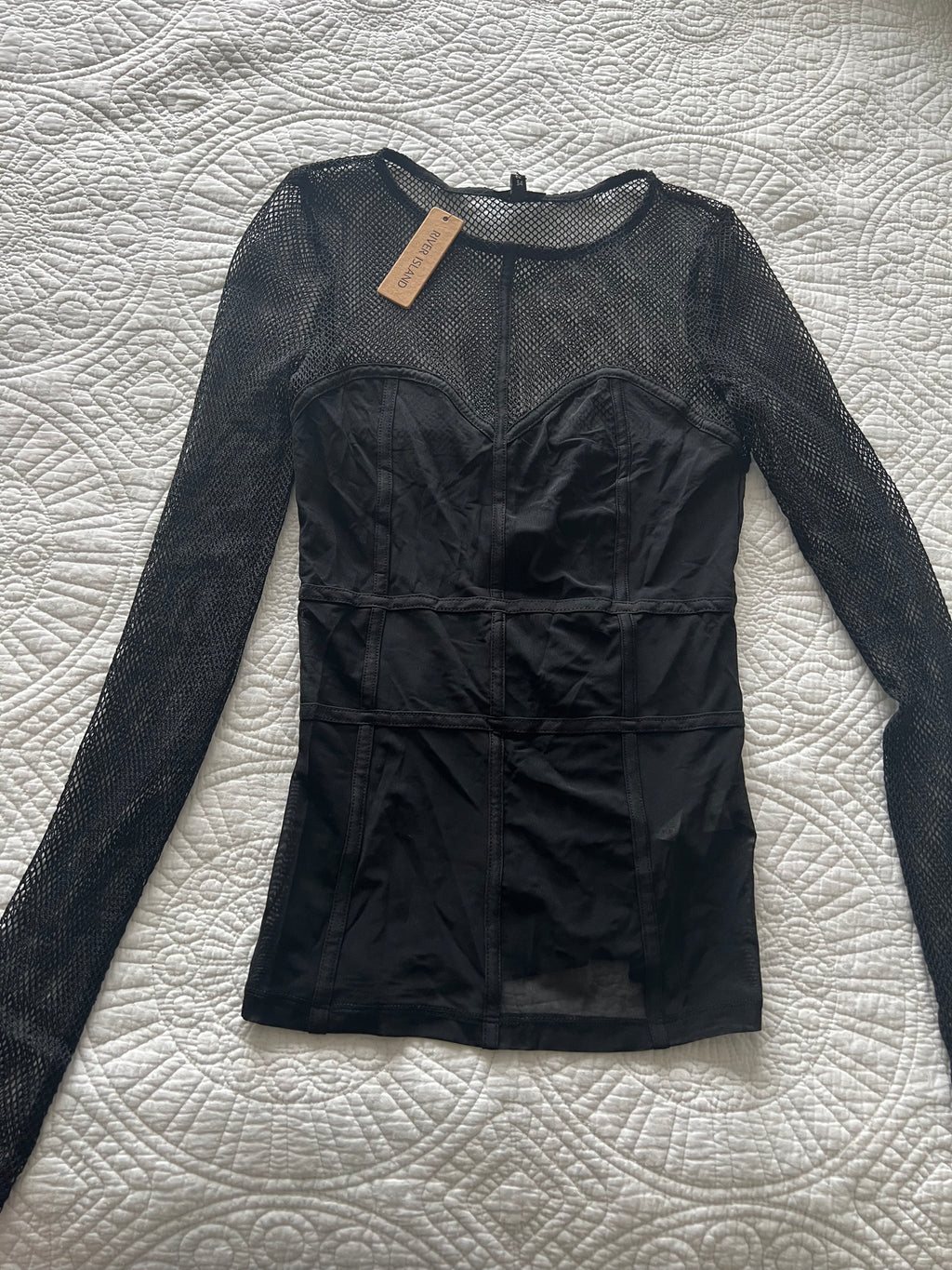 Black long sleeve top
