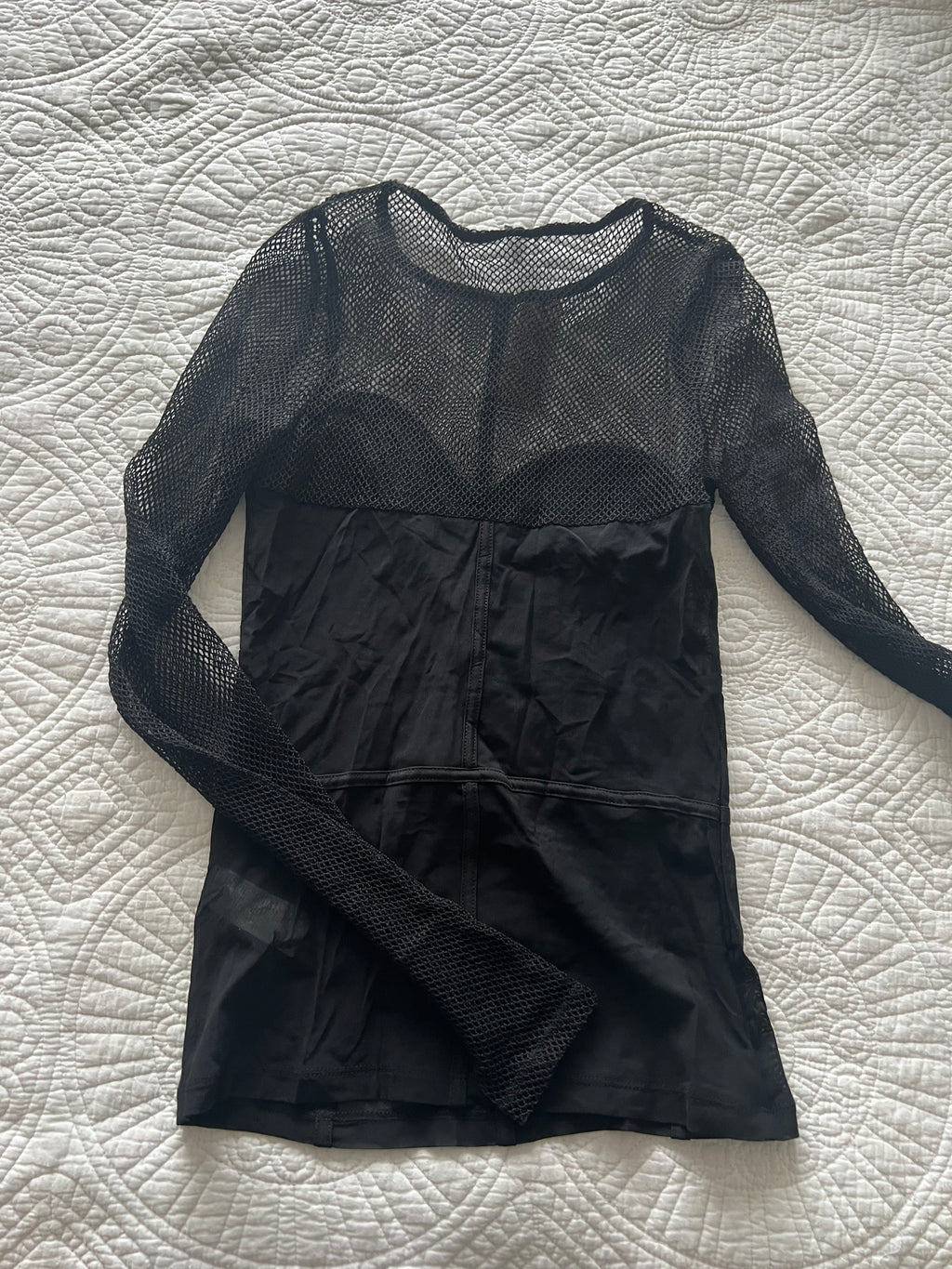Black long sleeve top