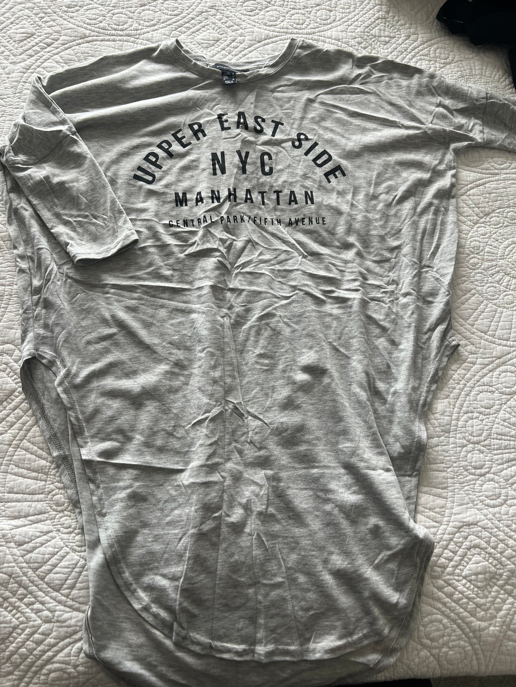 Grey over sized top