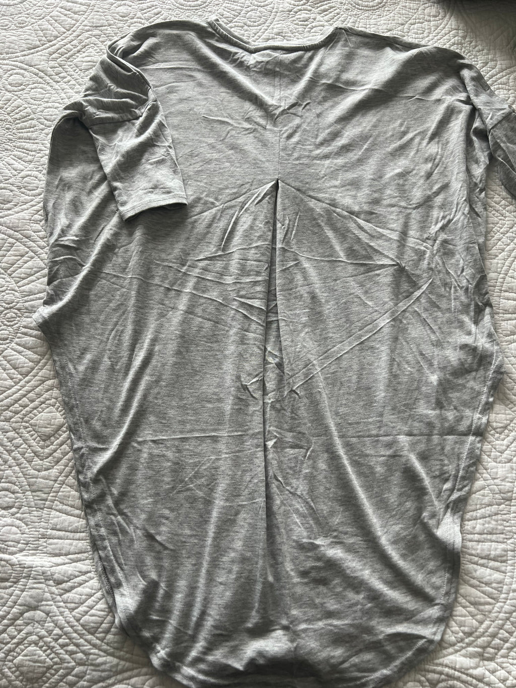 Grey over sized top