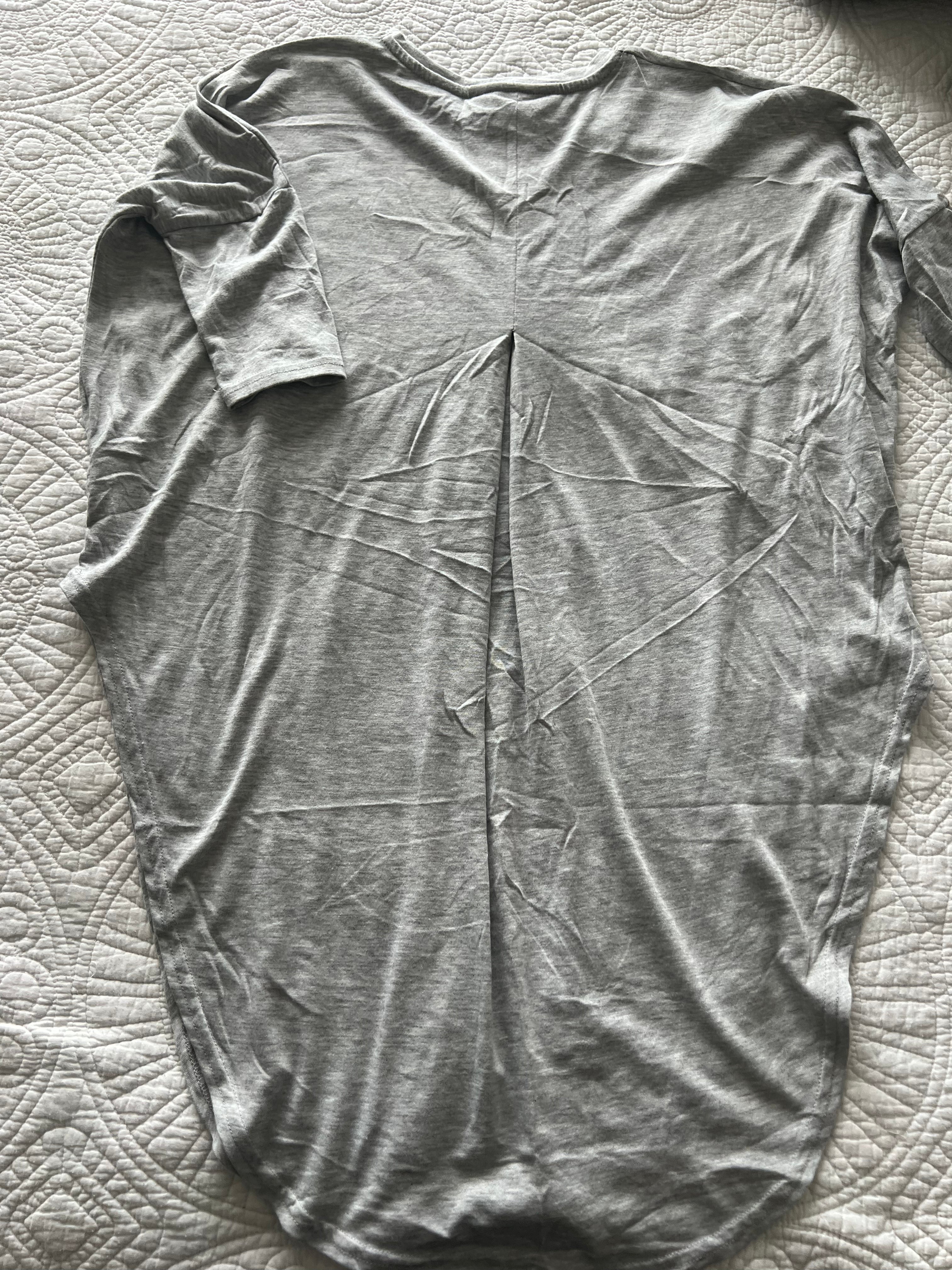 Grey over sized top