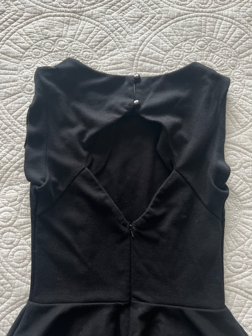 Black peplum top