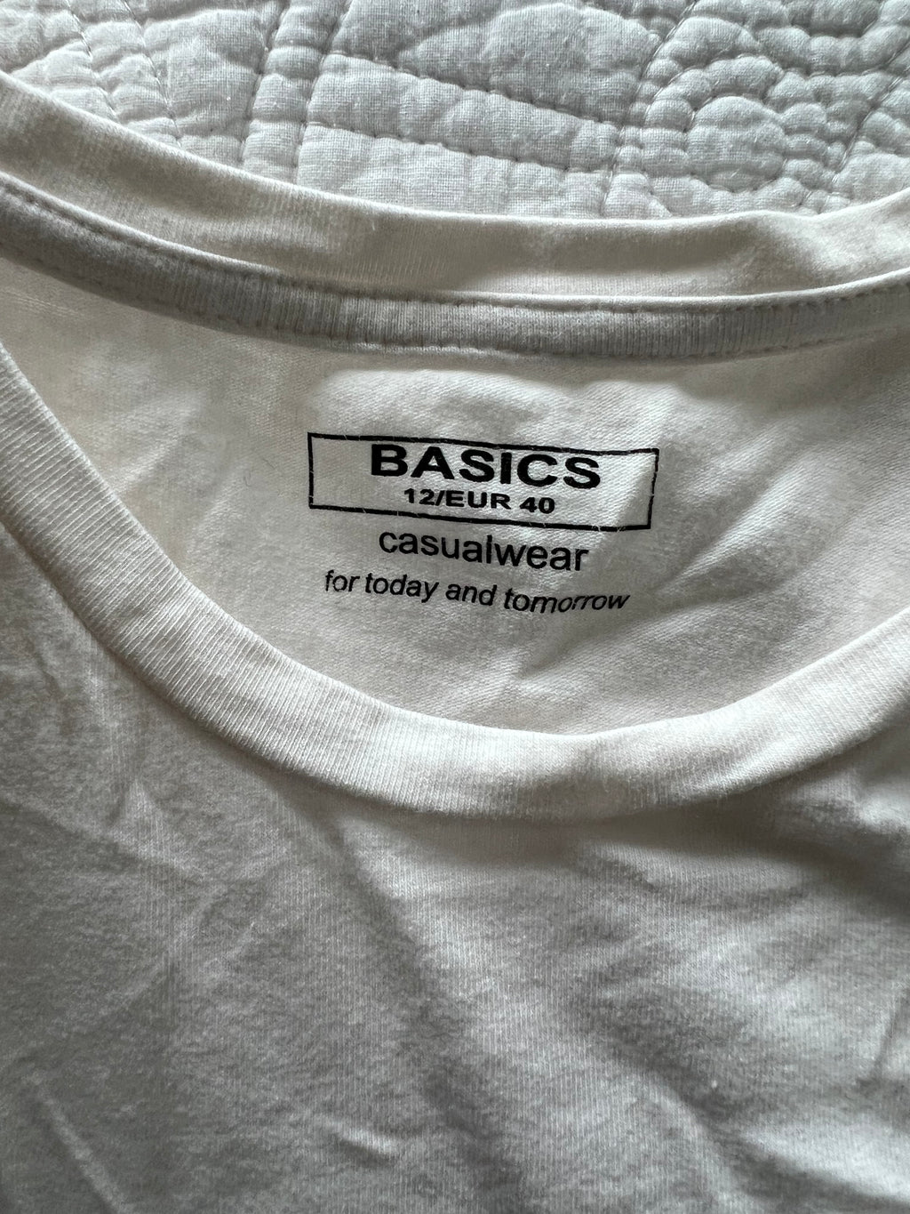 Long sleeve white top