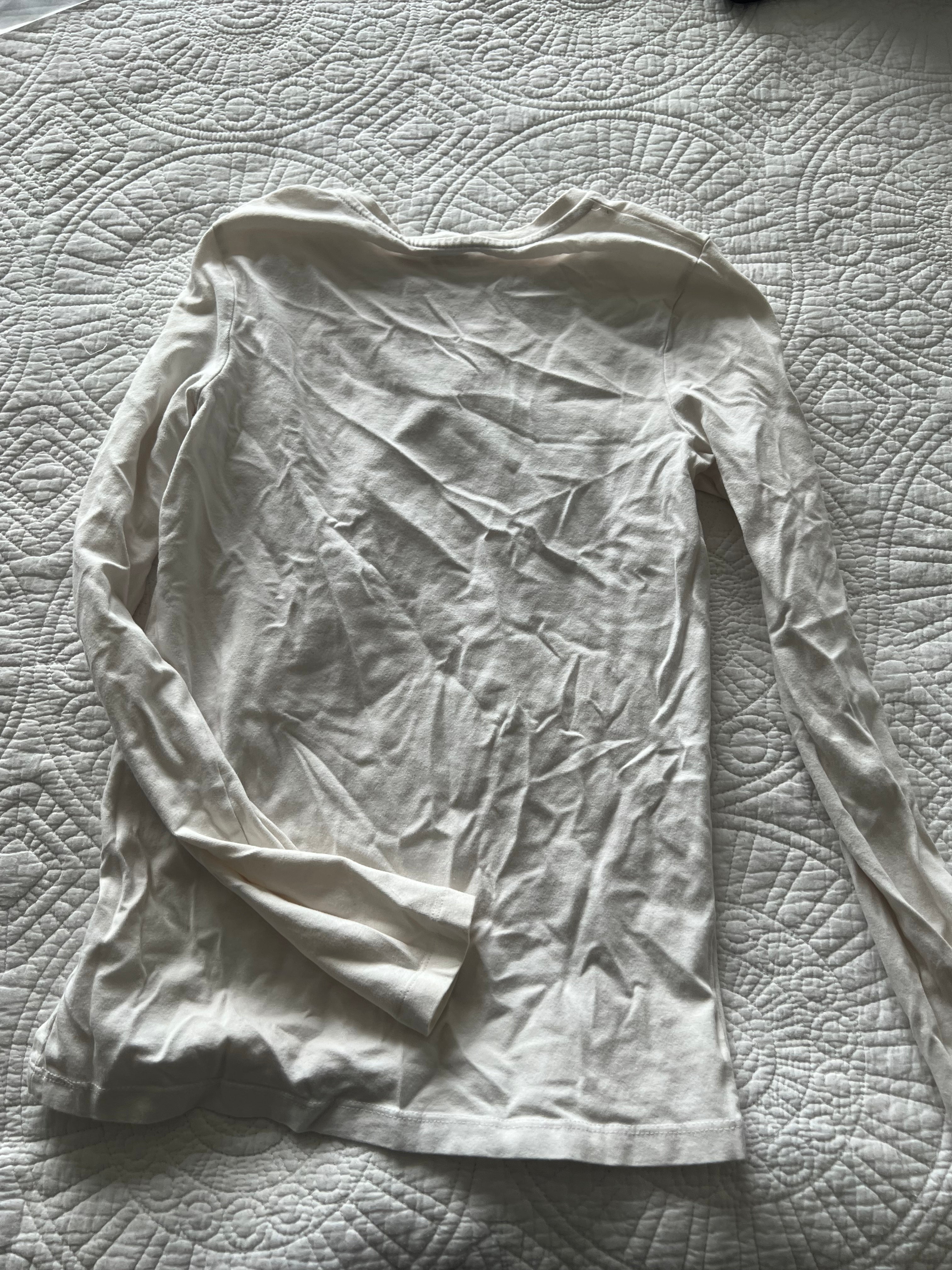 Long sleeve white top