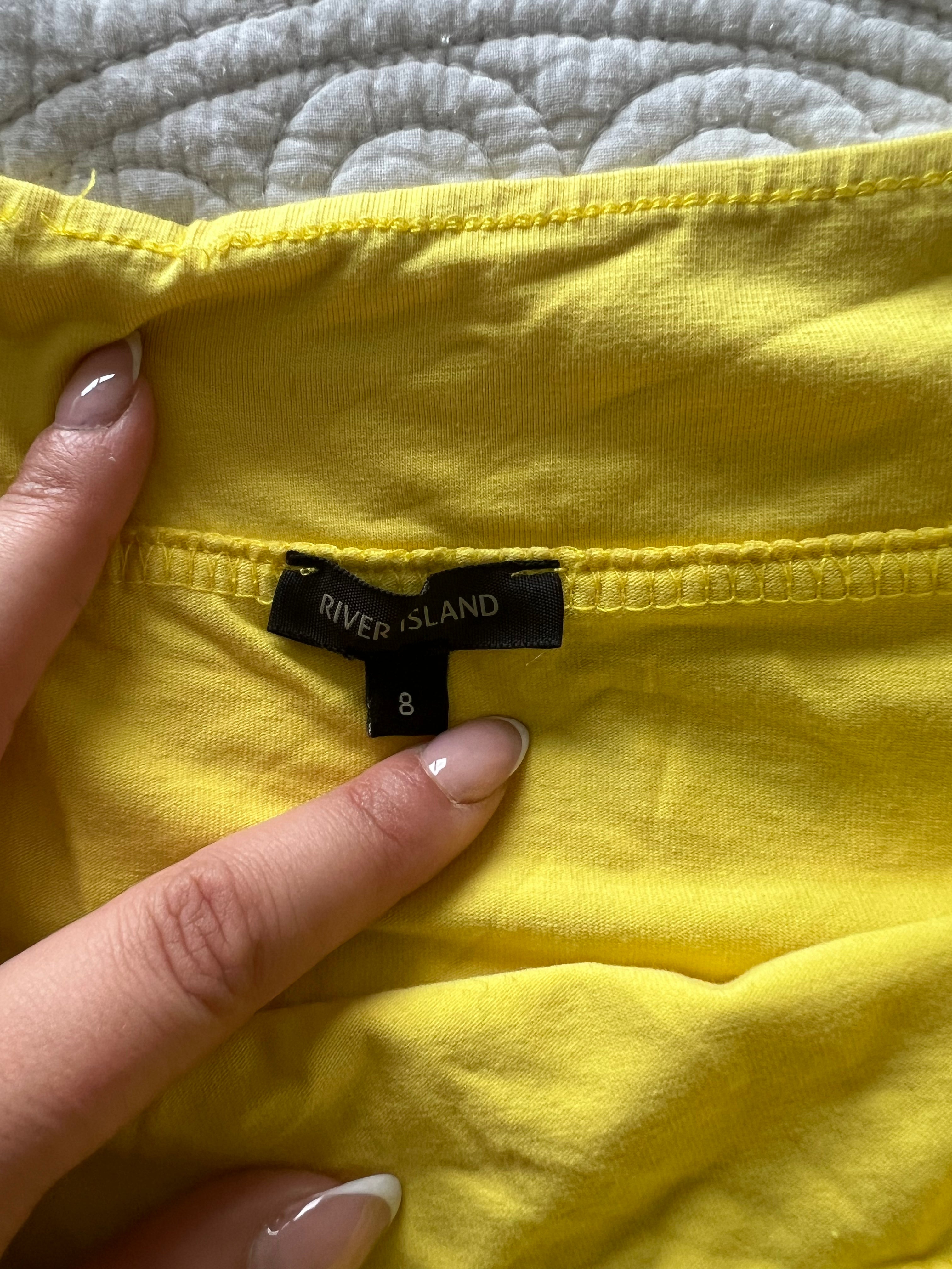 Yellow off the shoulder top