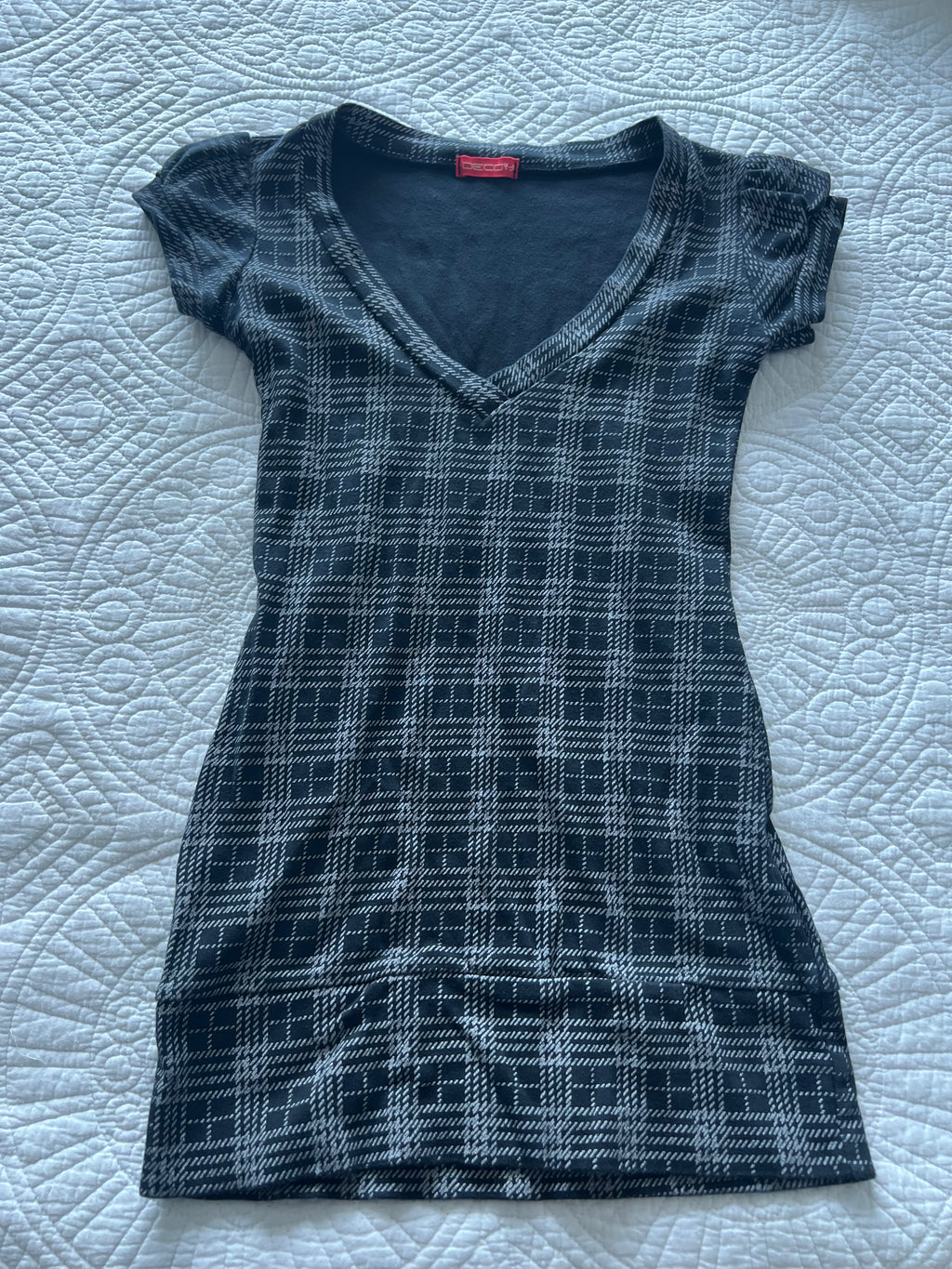 Plaid mini dress
