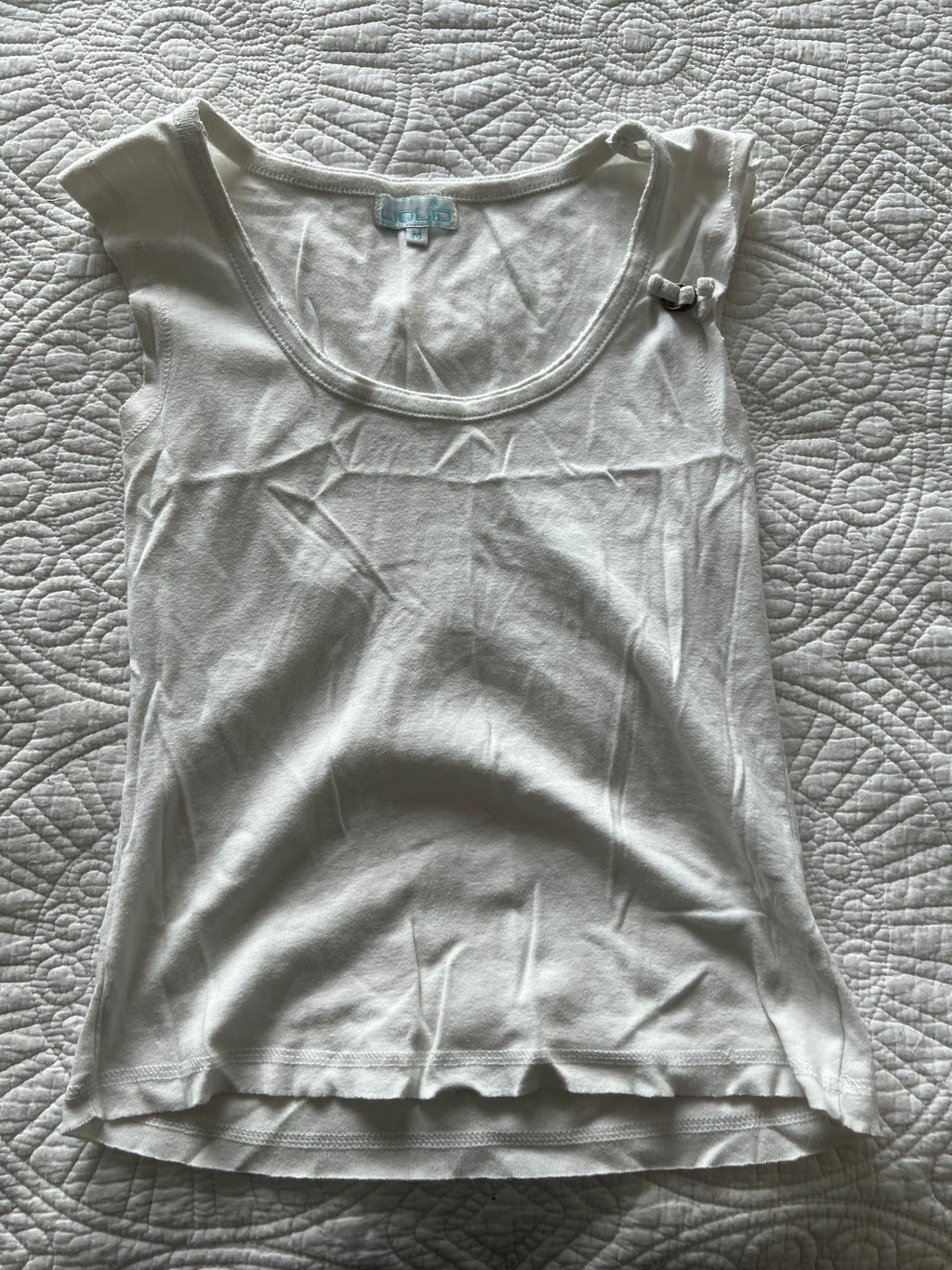 White vest top