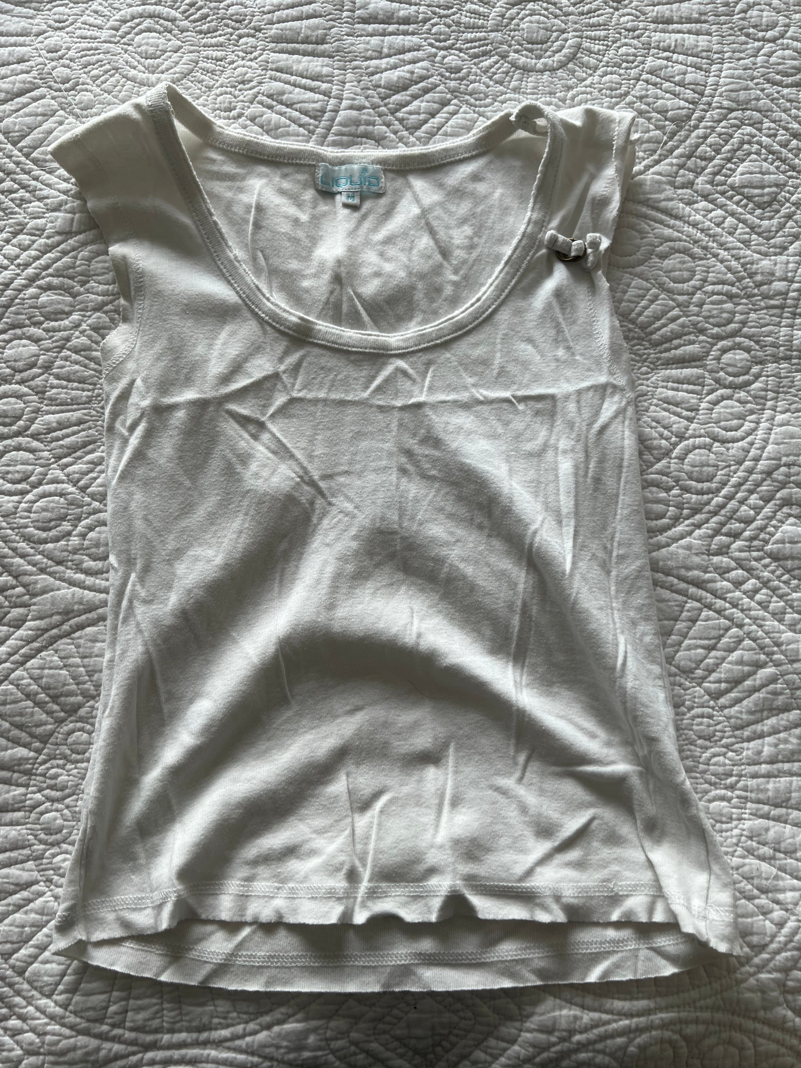White vest top