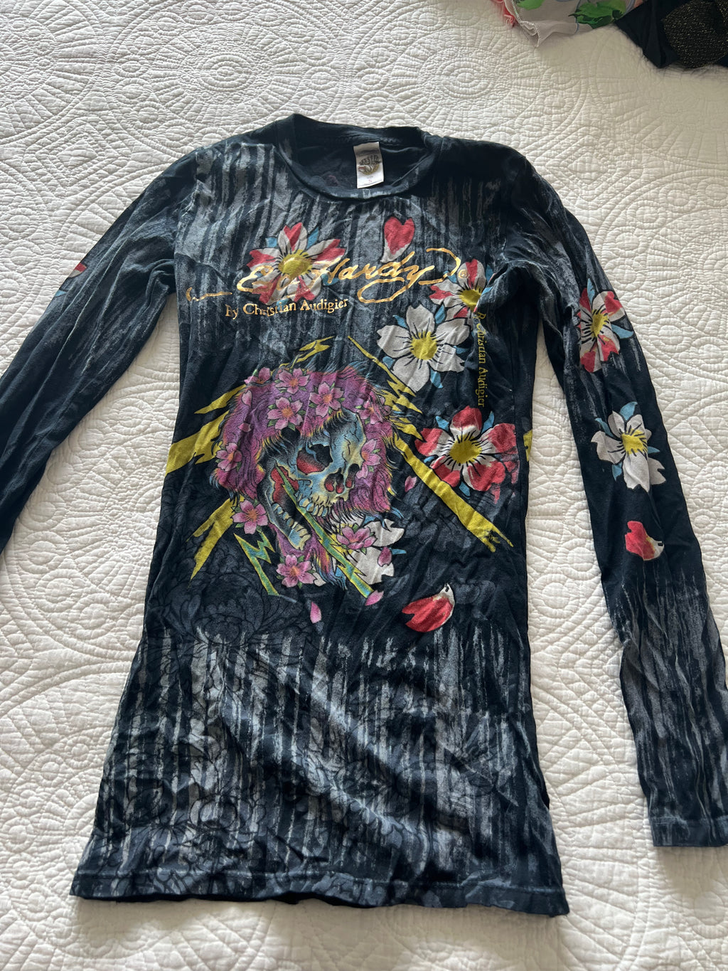 Ed Hardy long sleeve top/dress