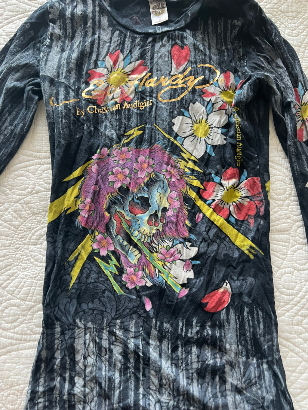Ed Hardy long sleeve top/dress