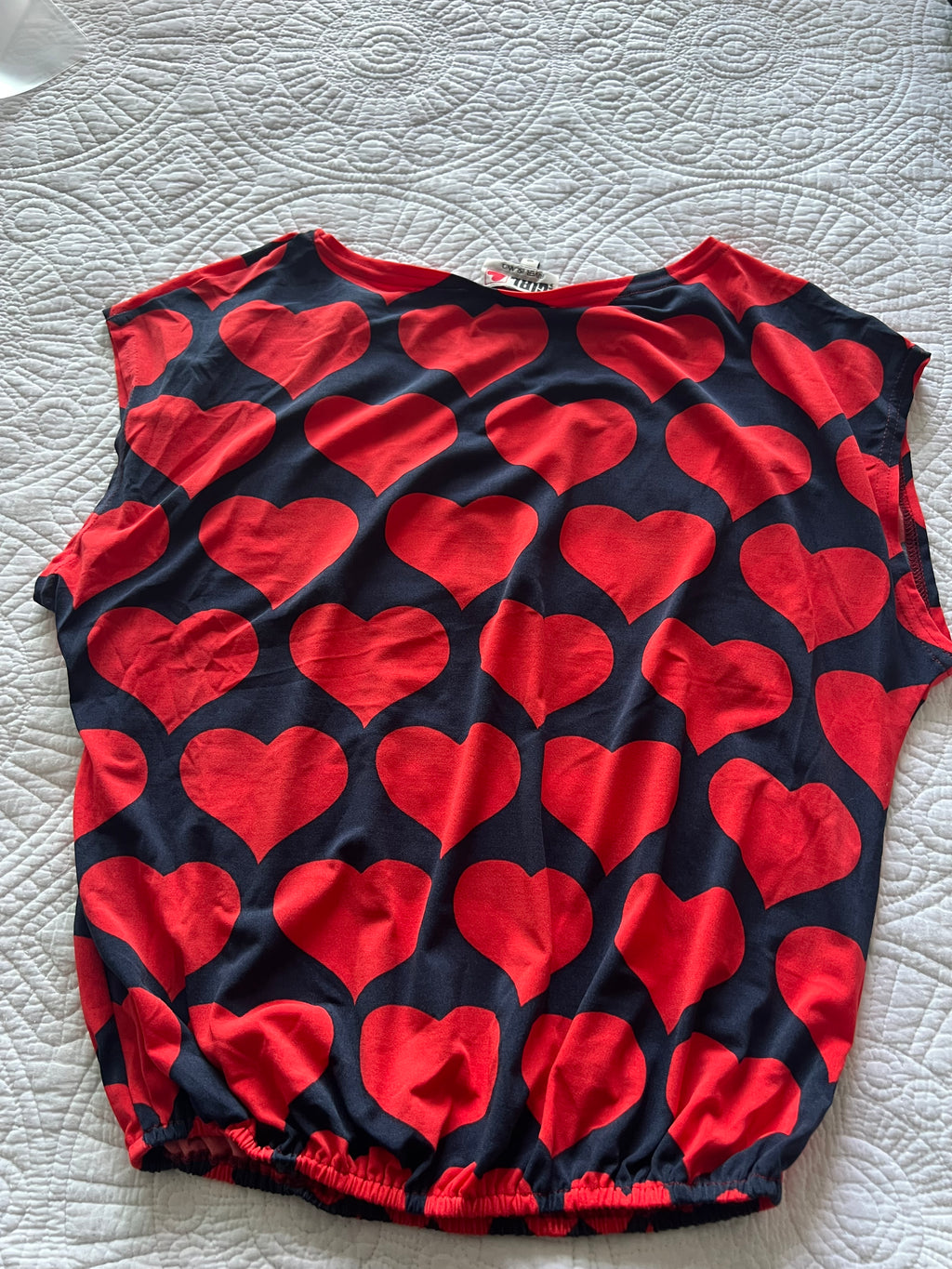 Heart print top