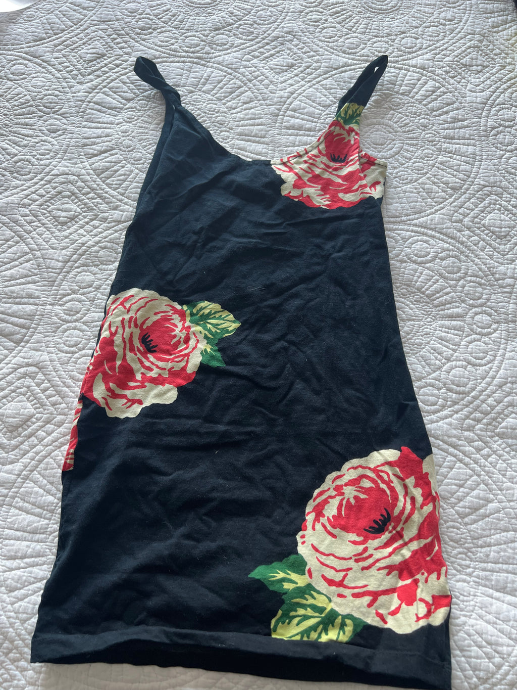 Flower black vest top