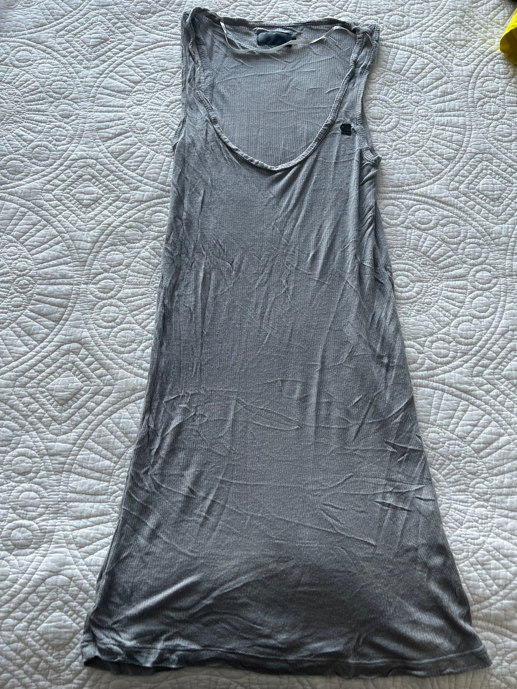 Raw grey top/dress