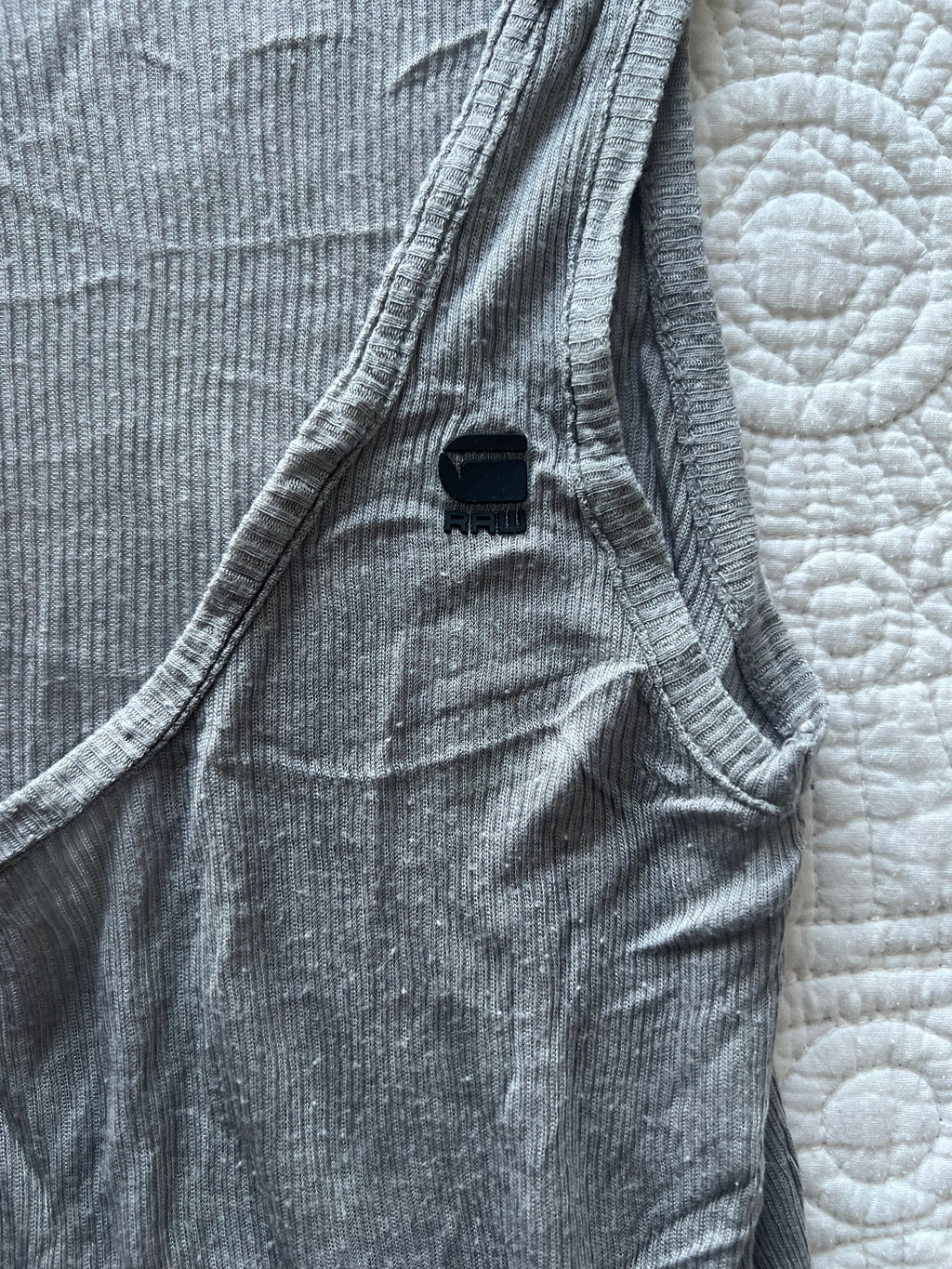 Raw grey top/dress
