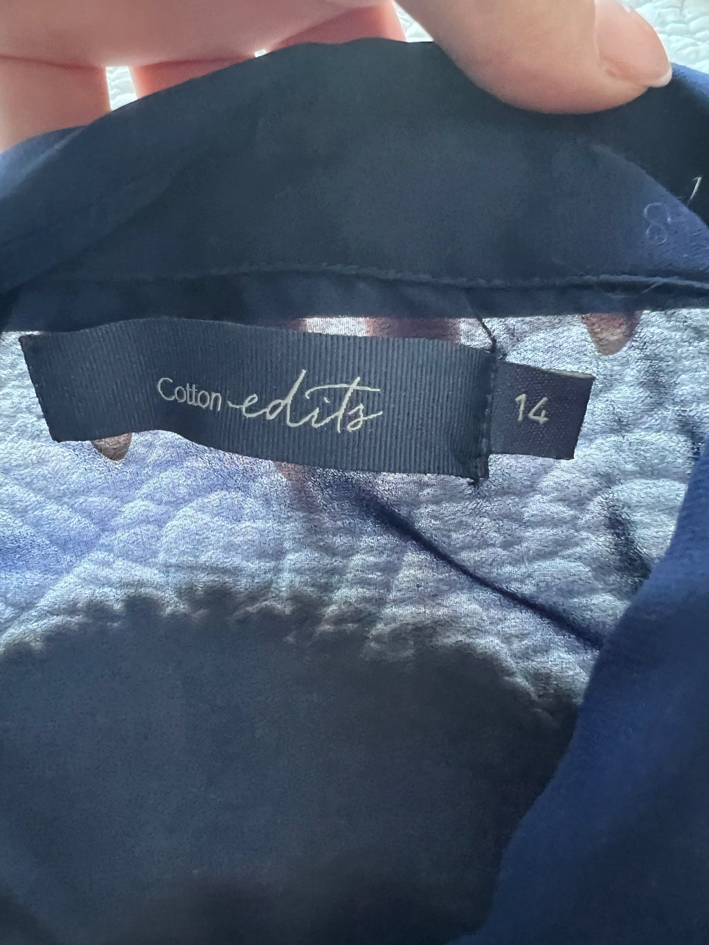 Blue sheer shirt