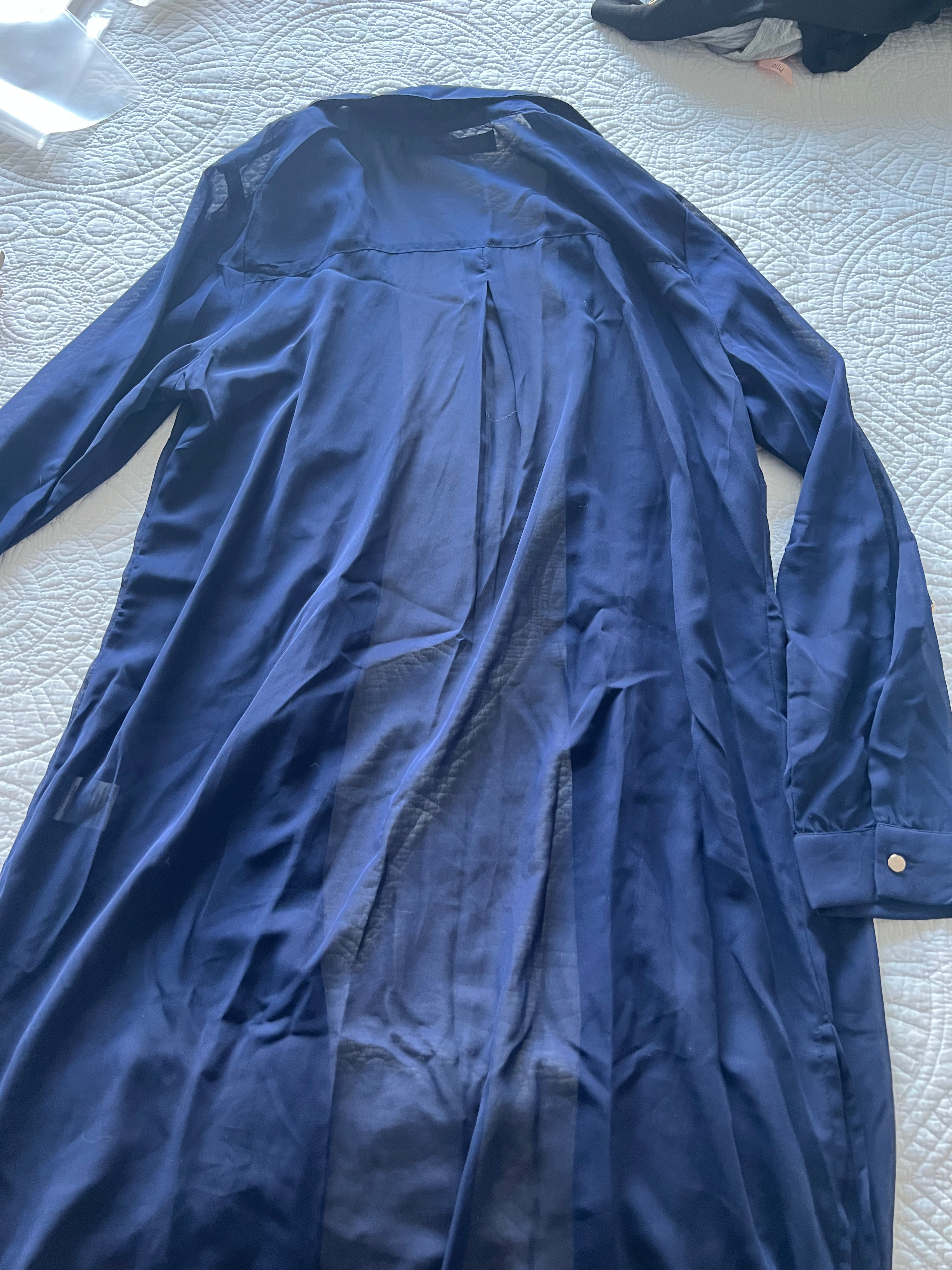 Blue sheer shirt