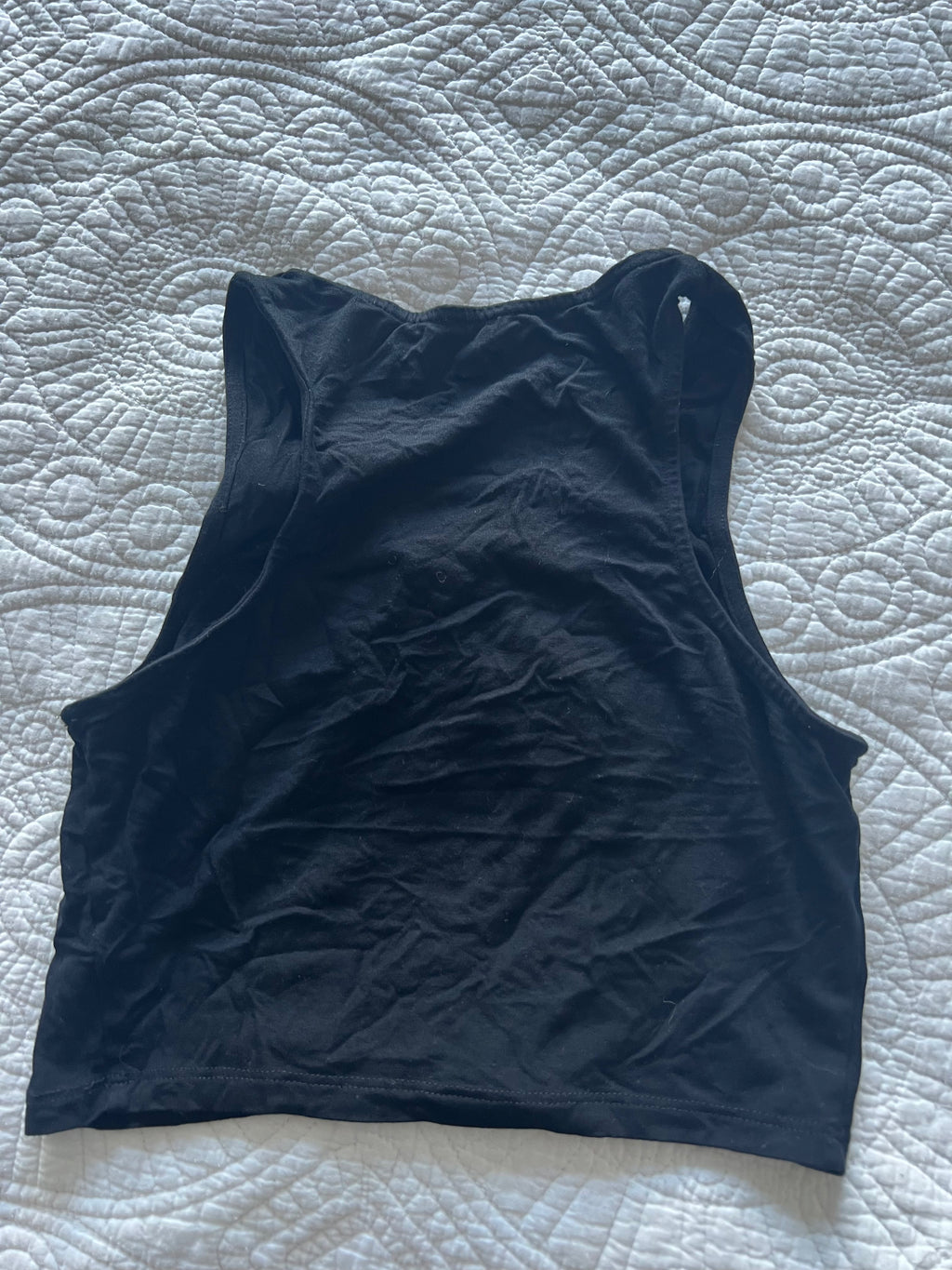 Black crop top