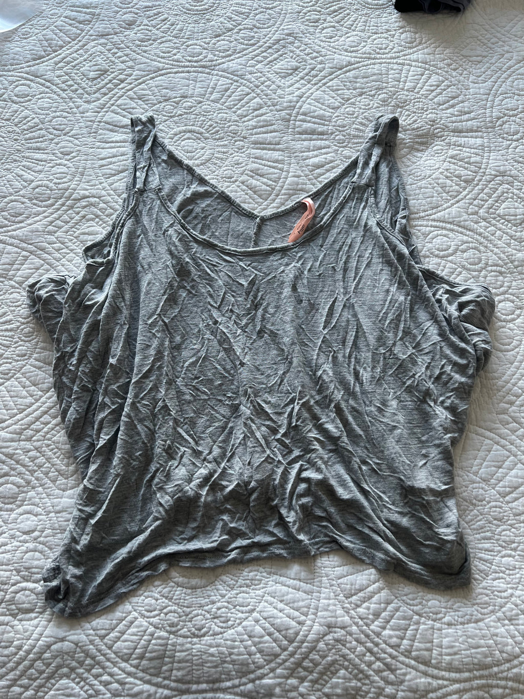 Asymmetrical gret flowy top