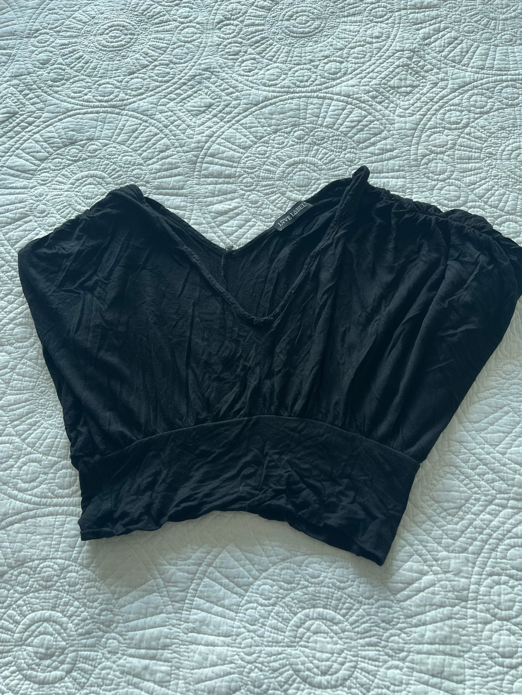 Black crop top