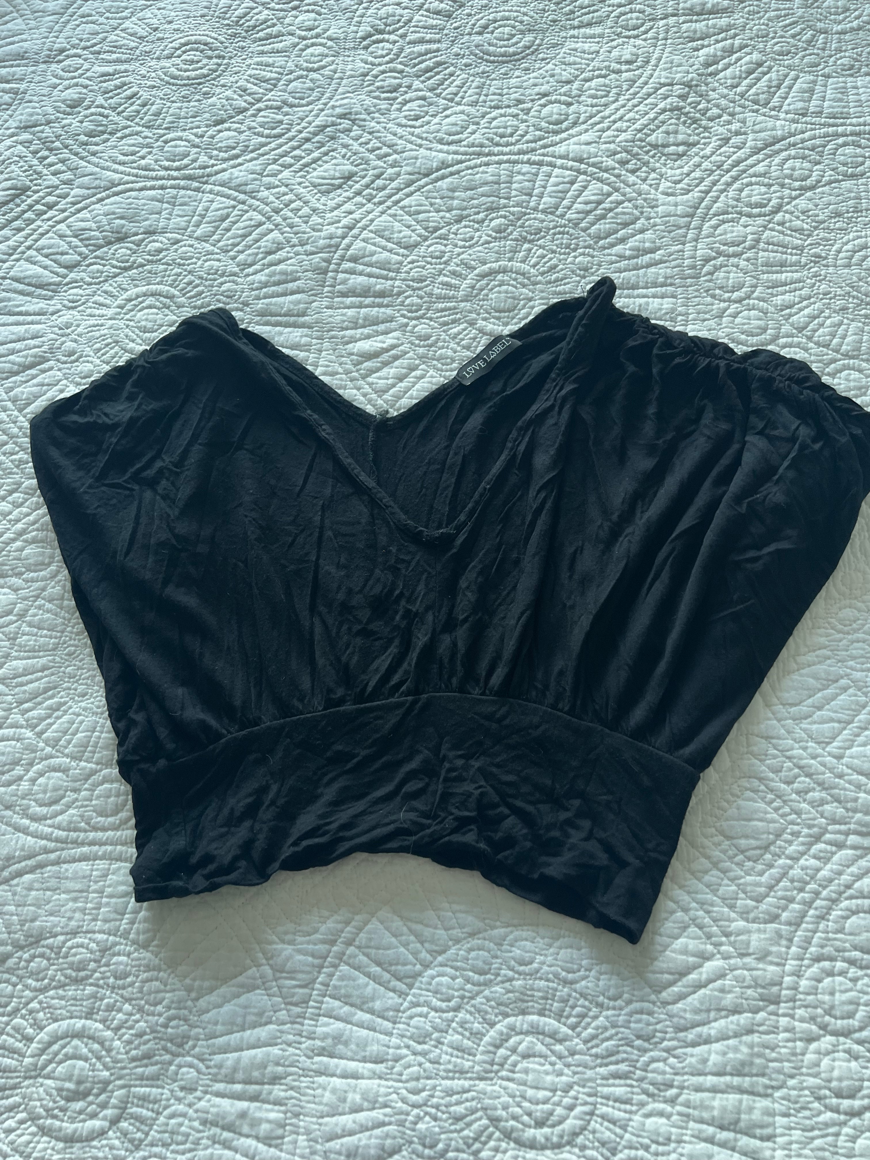 Black crop top