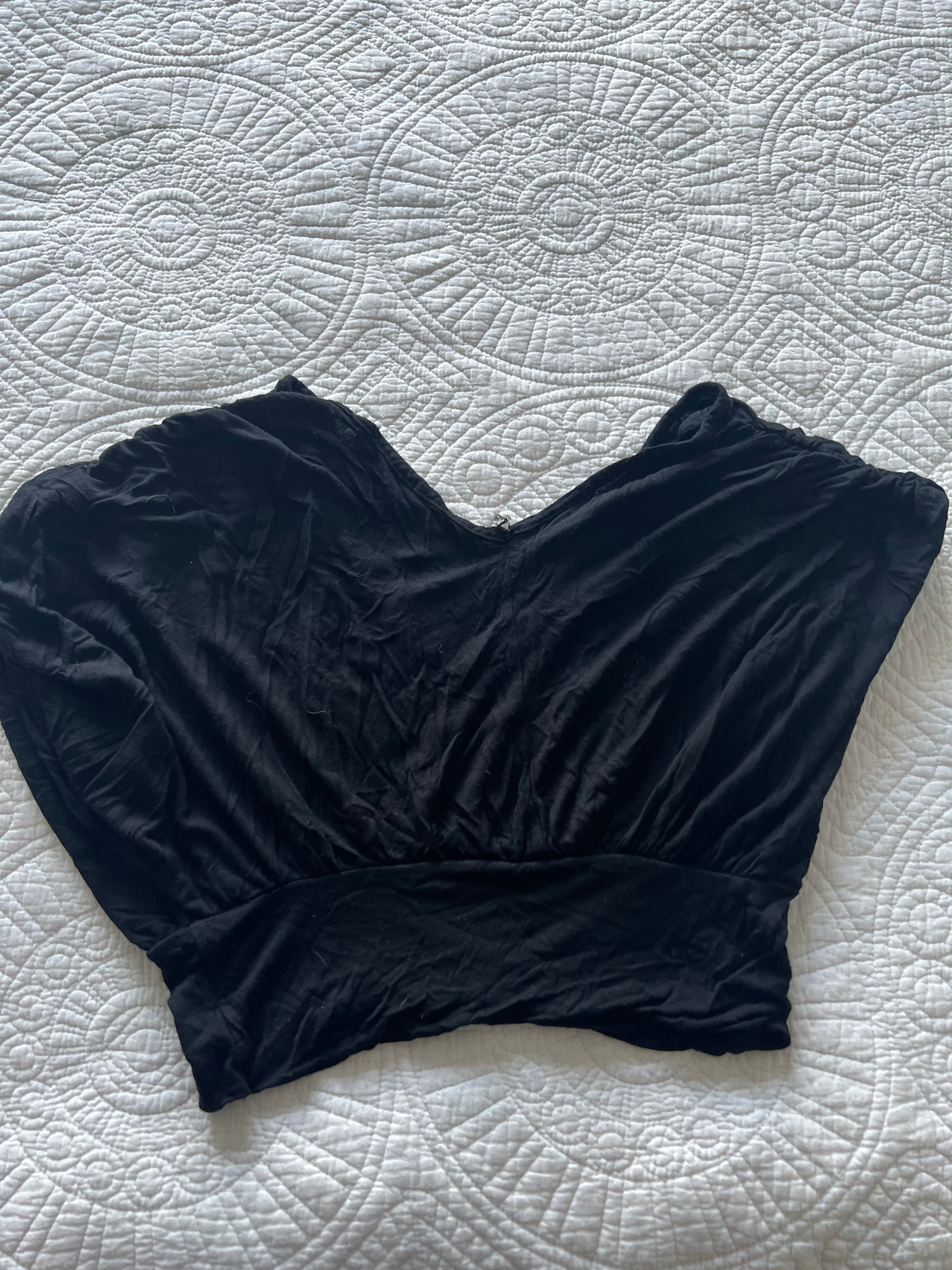 Black crop top
