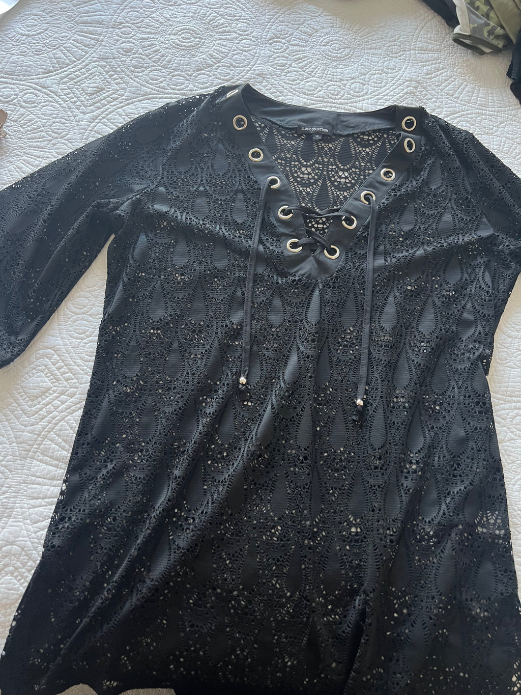 Black sheer top