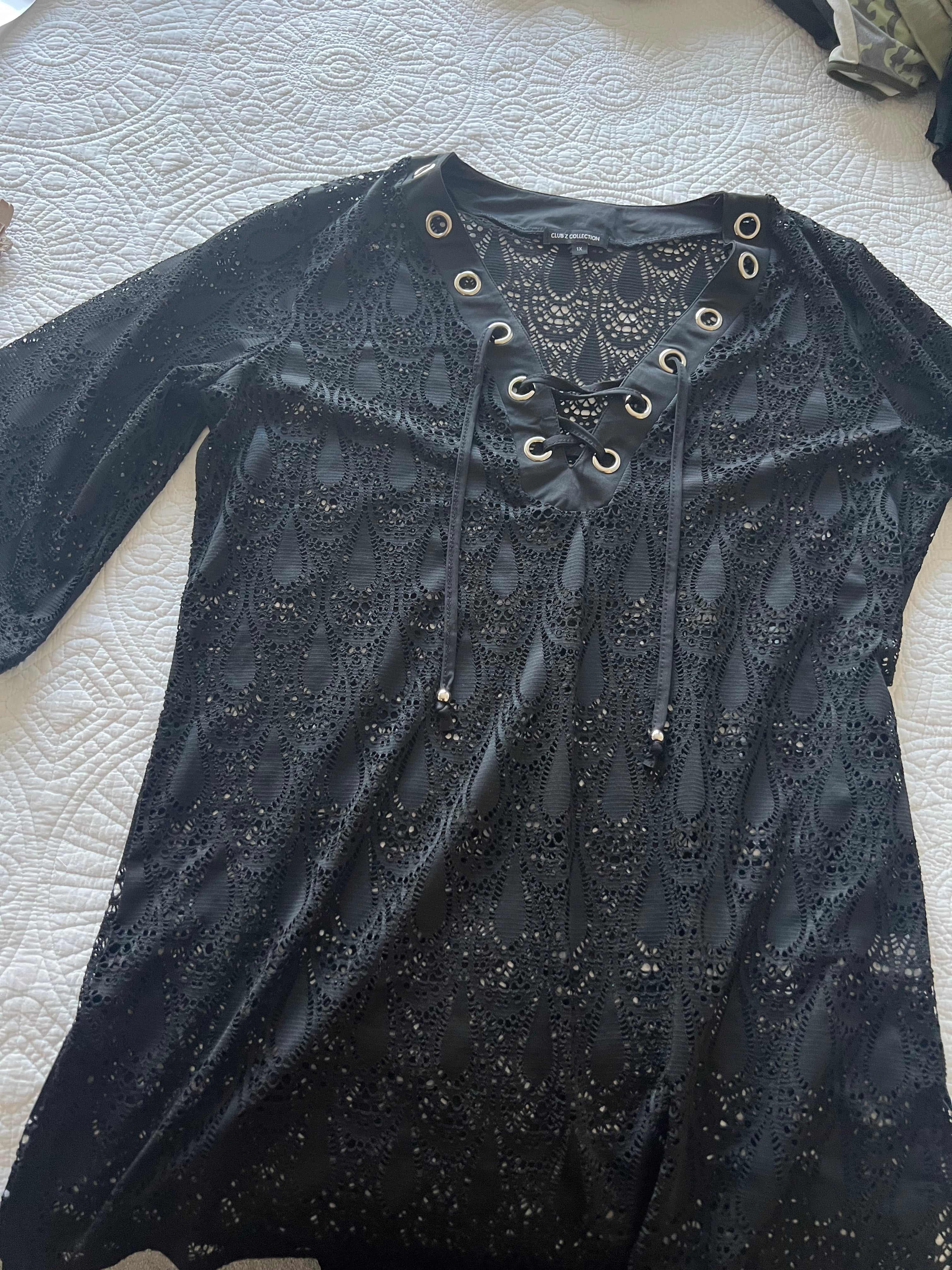 Black sheer top