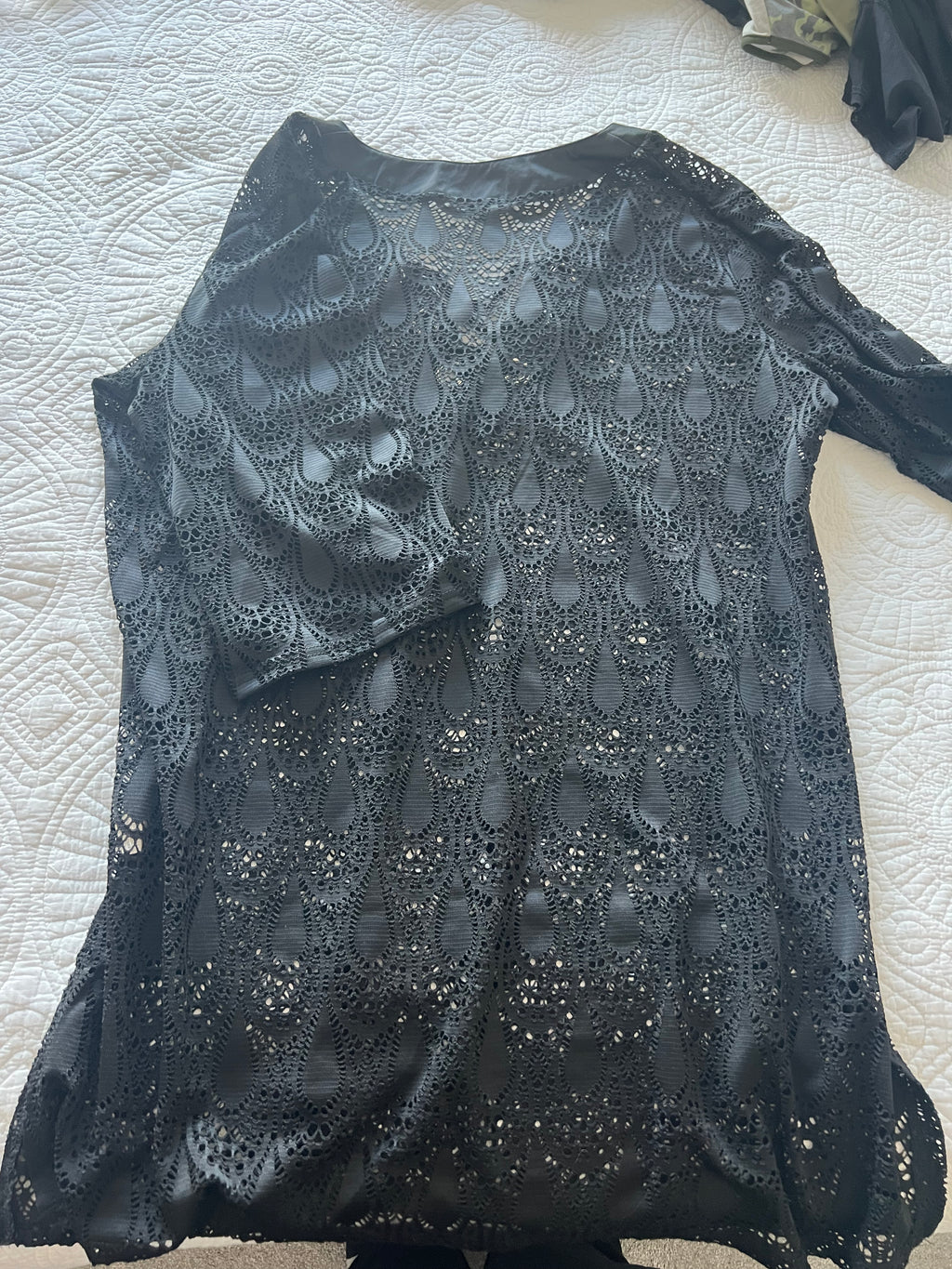 Black sheer top