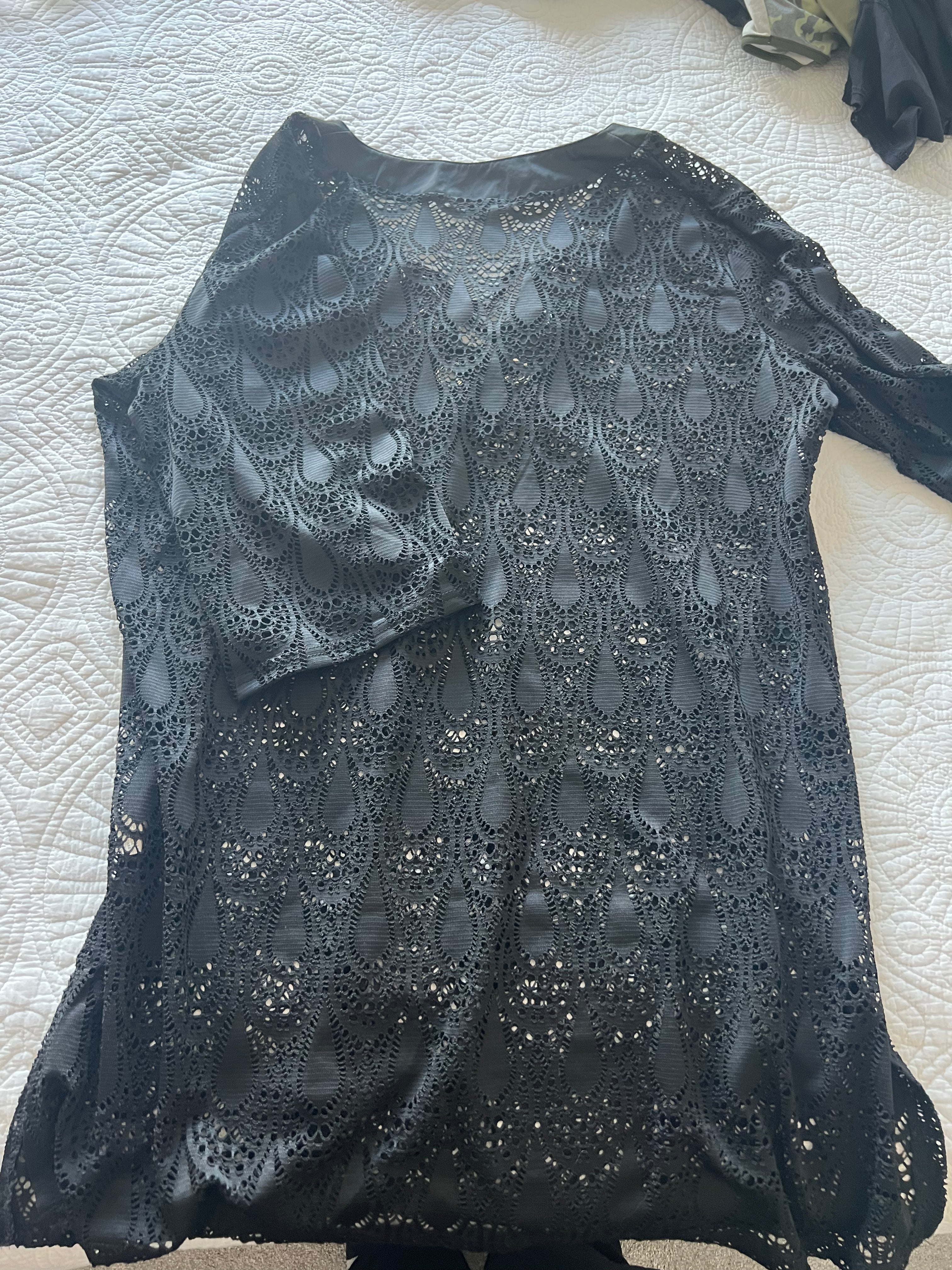 Black sheer top
