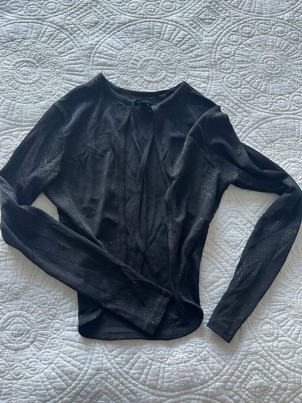 Black long sleeve top