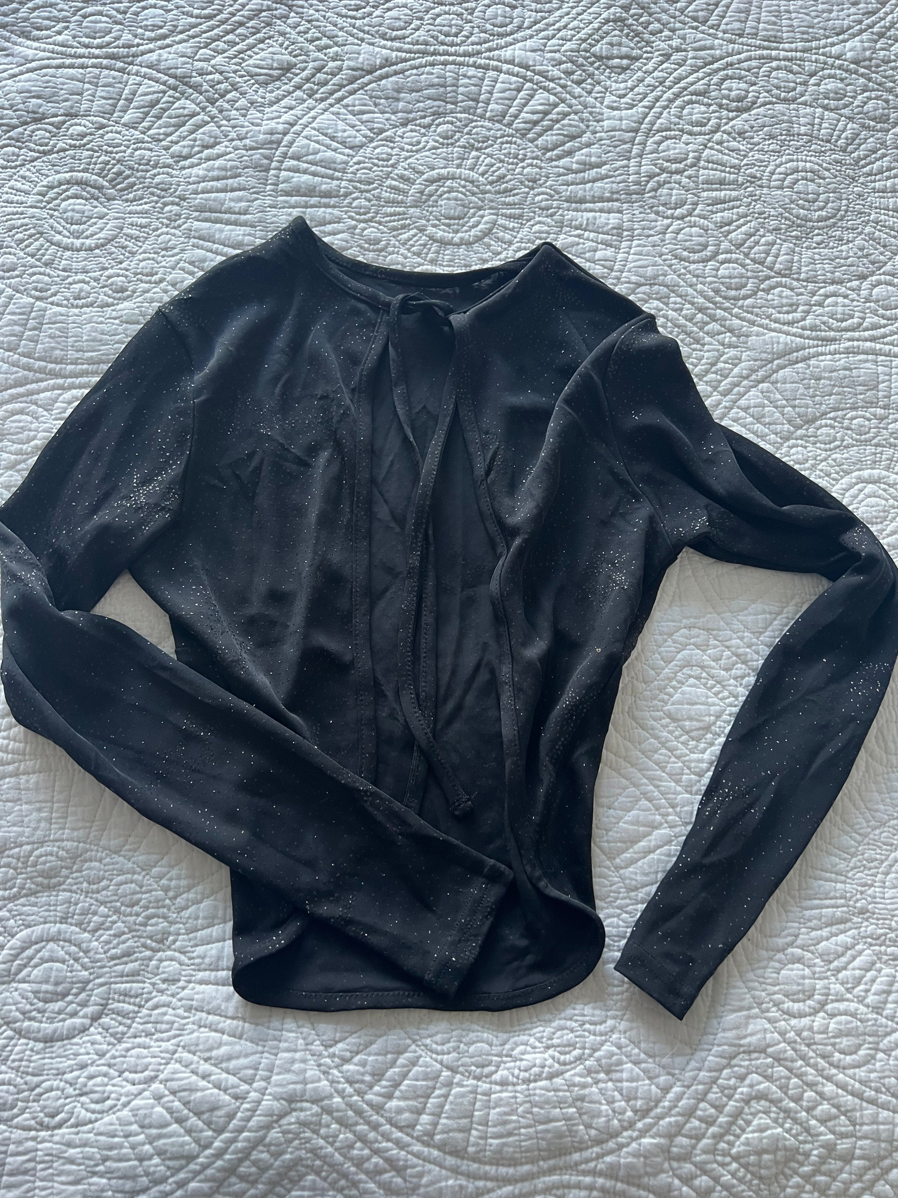 Black long sleeve top