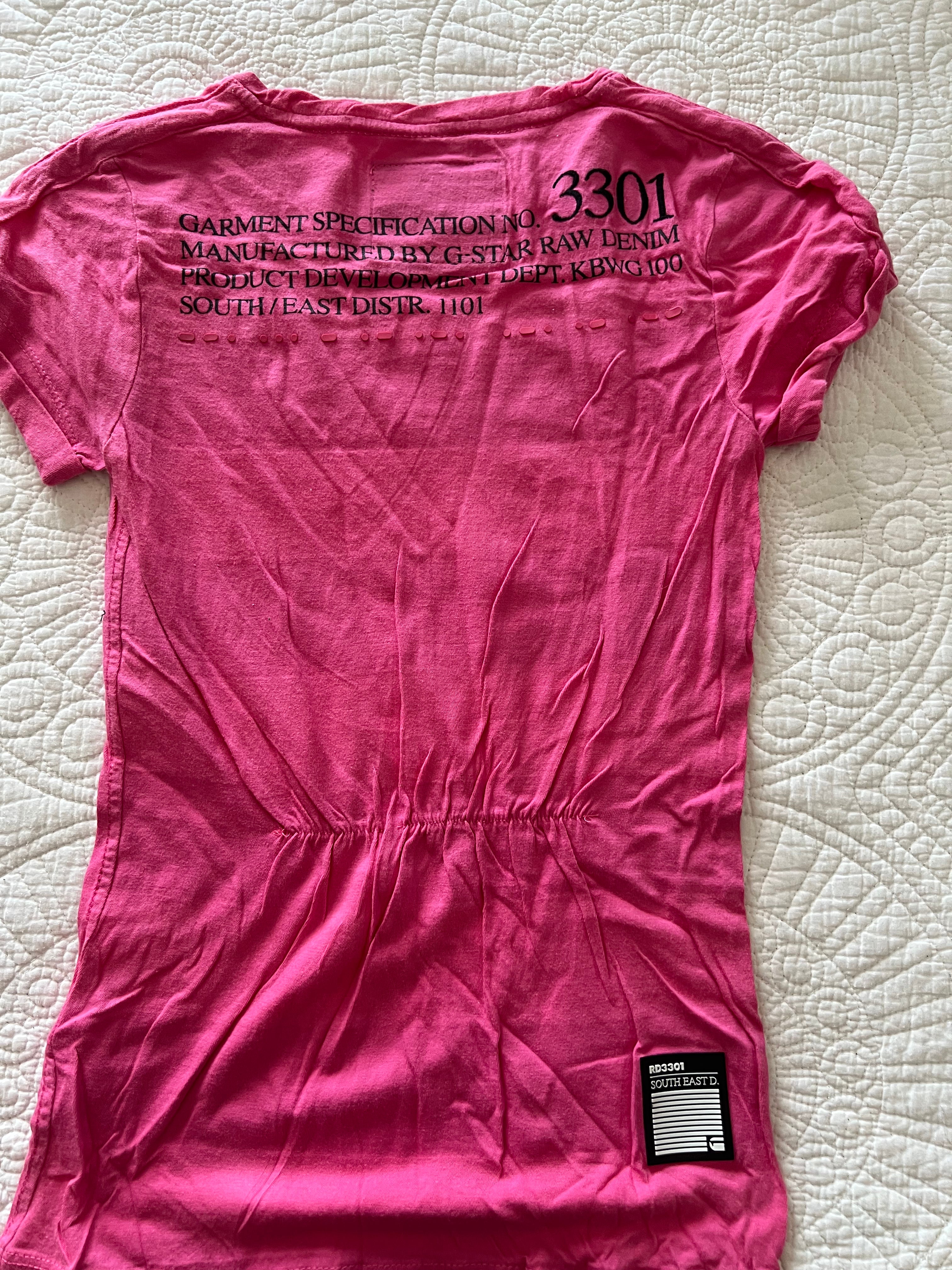 G star pink t-shirt