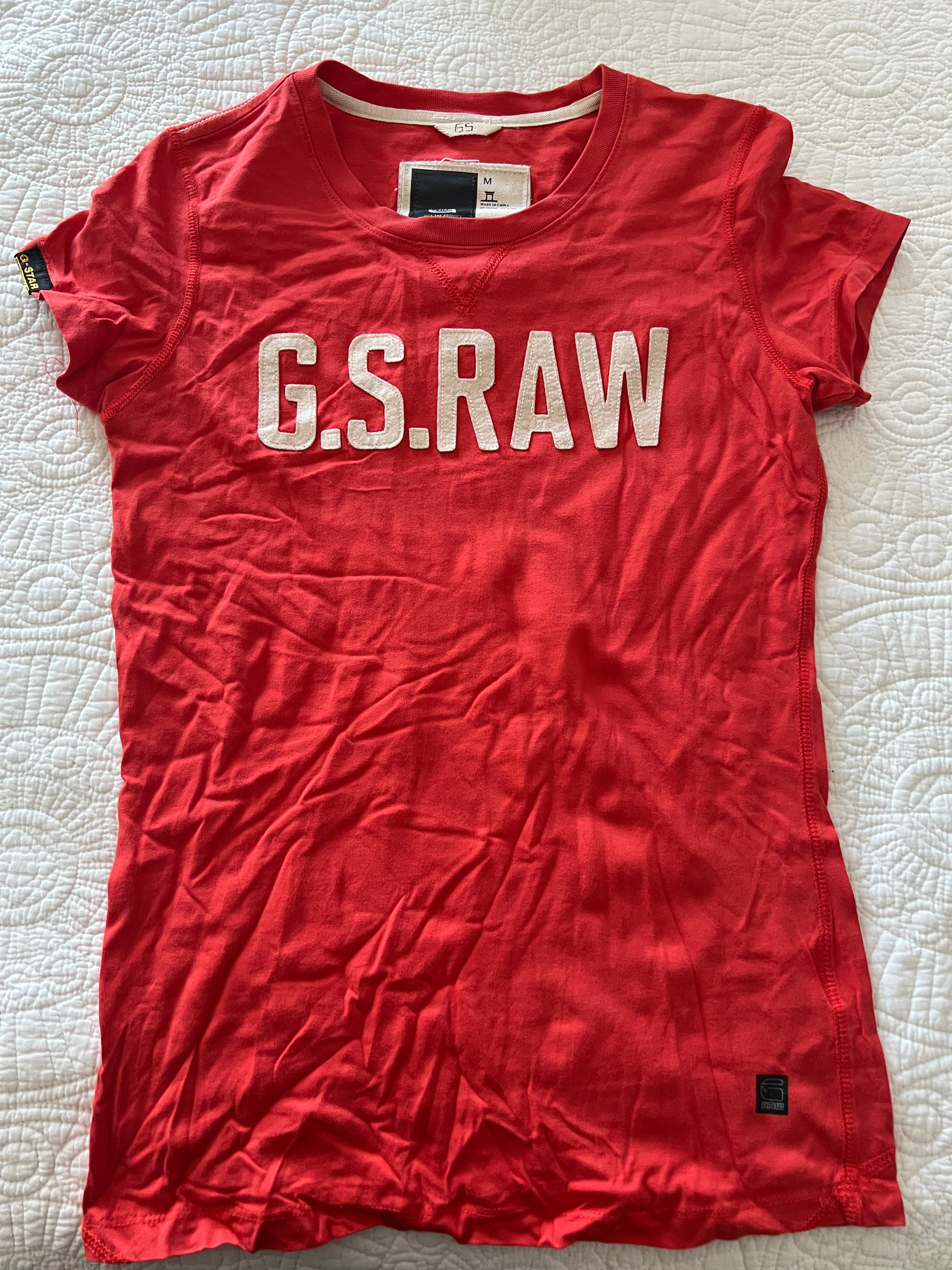 G star red t-shirt